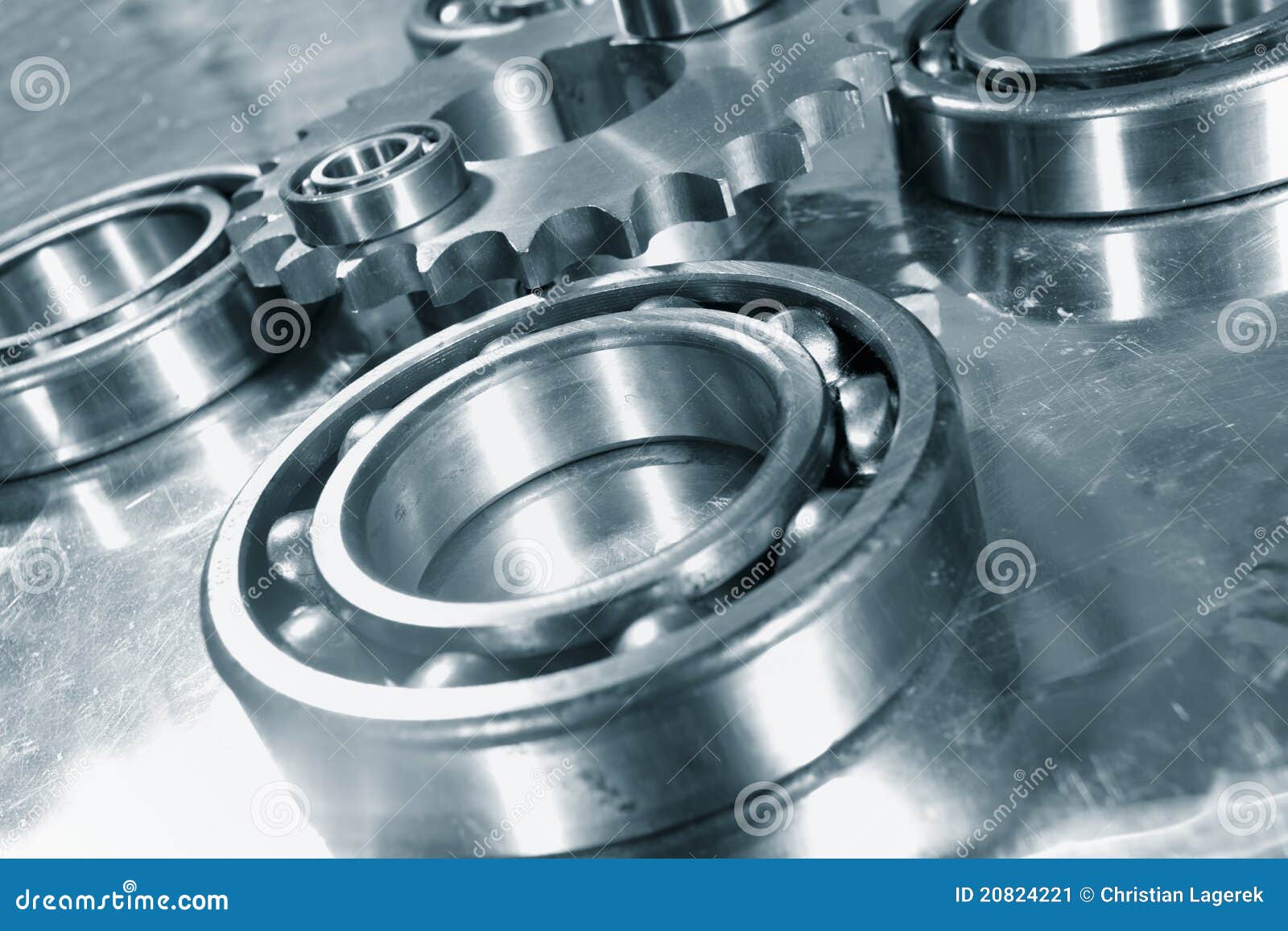 Ballbearings and Gear Wheels Stock Image Image of ball, mechanism