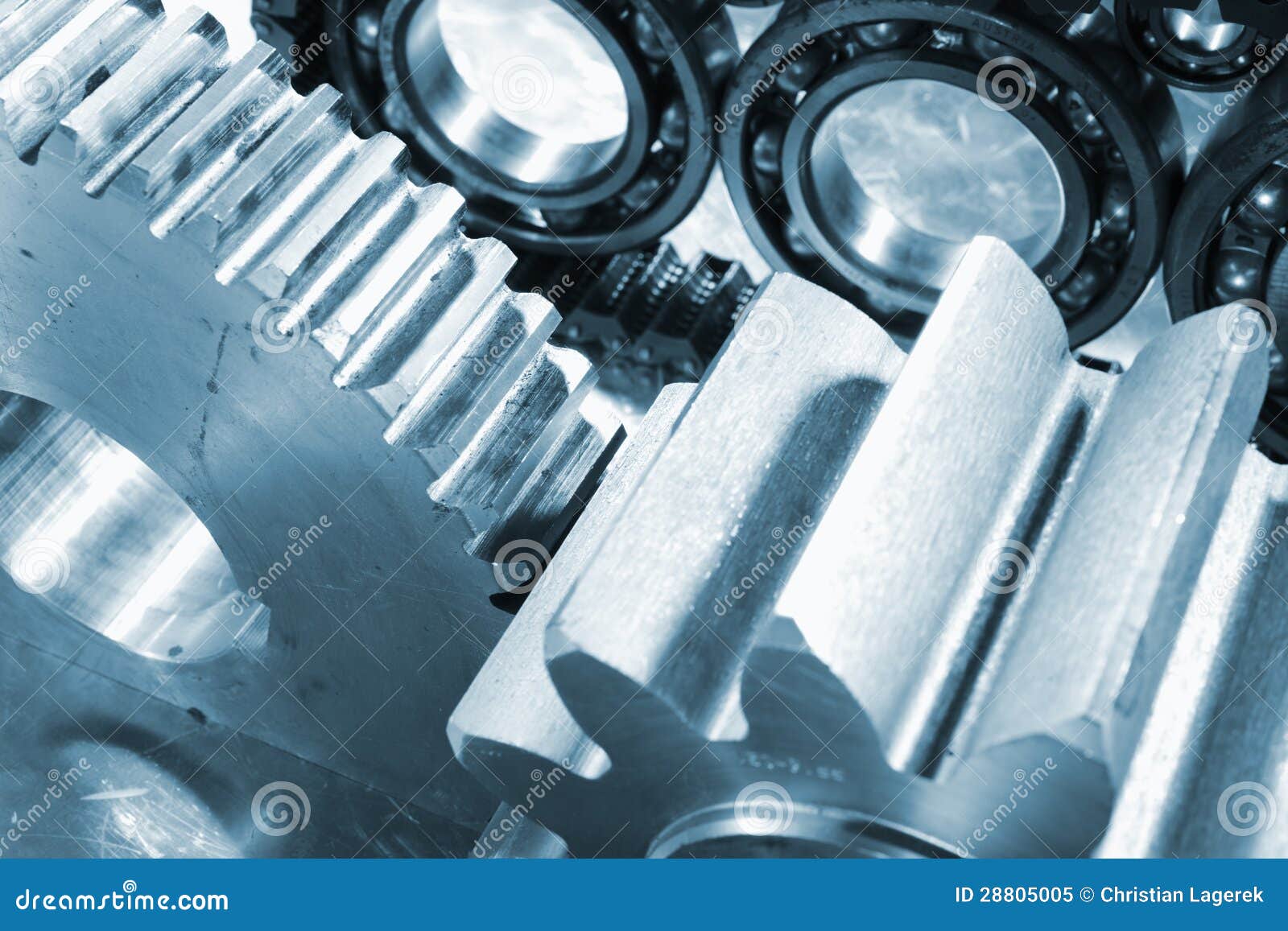 Ballbearings, Gears and Chains Stock Image Image of turning