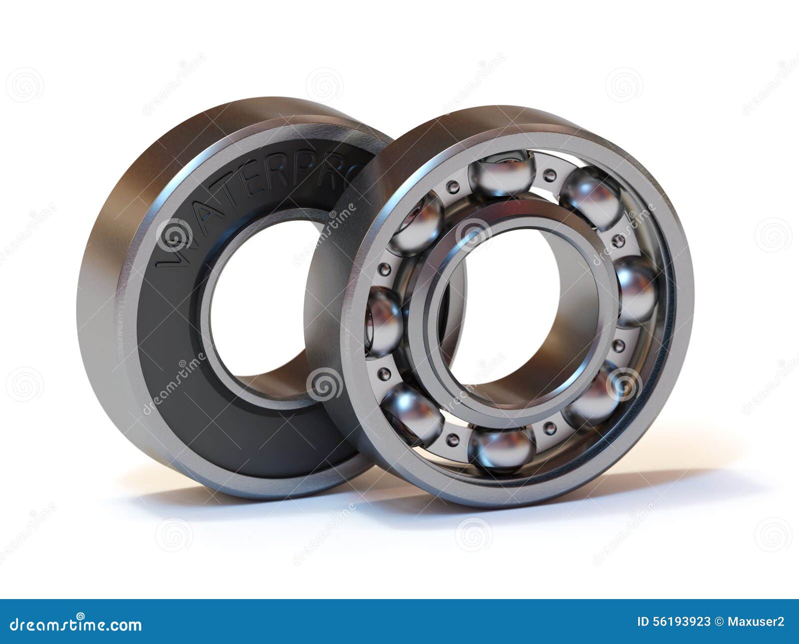 Ball Bearings Isolated on White Stock Illustration Illustration of