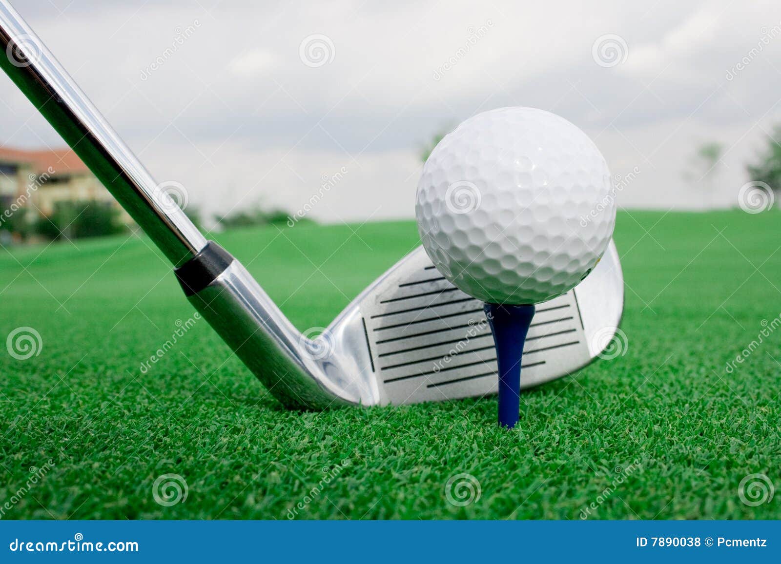 Ball and Club shade Mirror stock photo. Image of golf 7890038