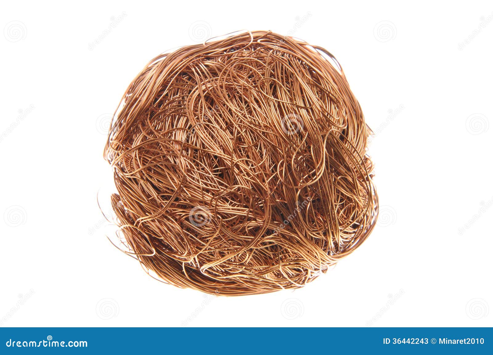 Ball of copper wire stock image. Image of equipment, connect 36442243