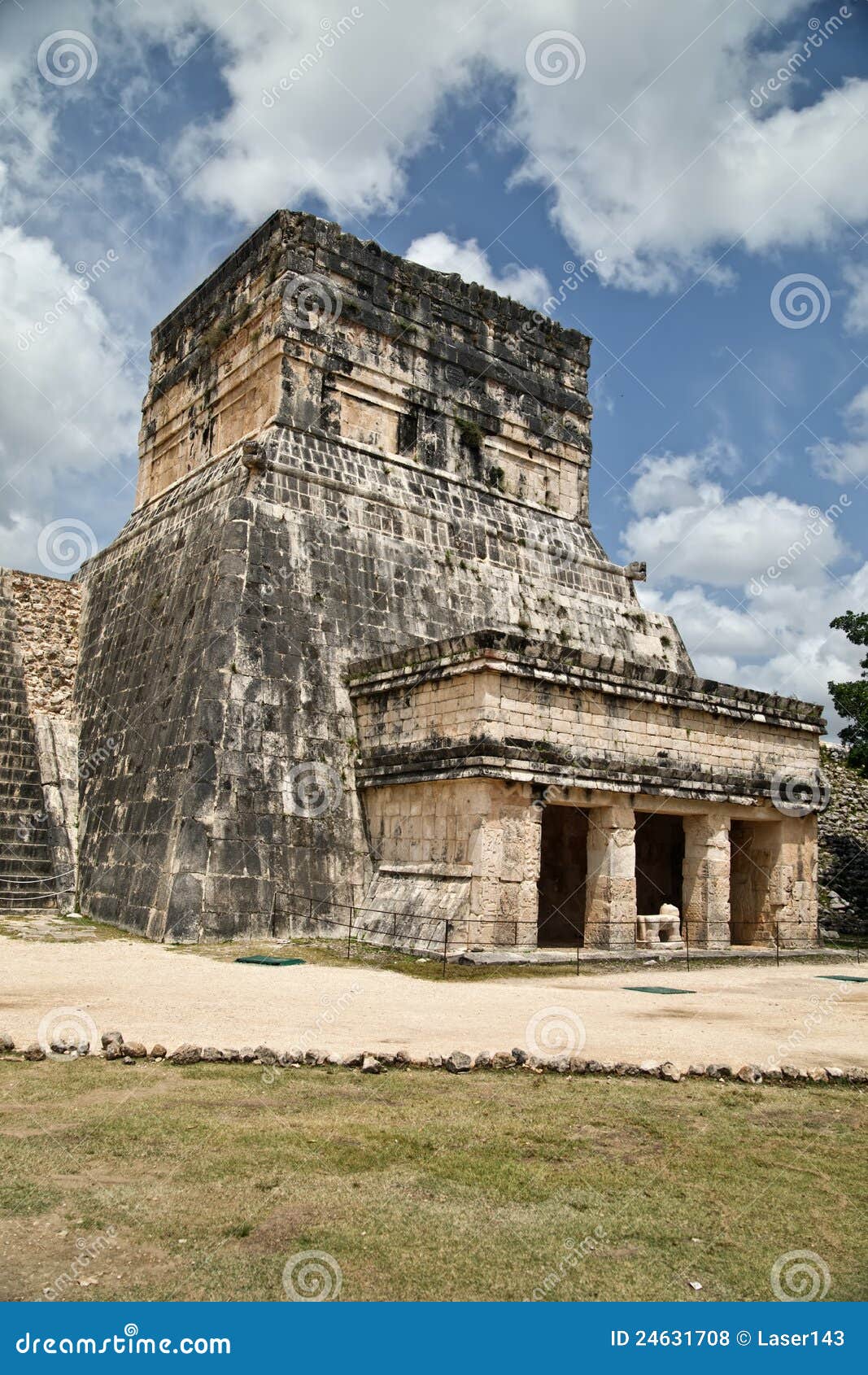 The Ball Court in Chichen Itza. Stock Photo Image of sacrifice