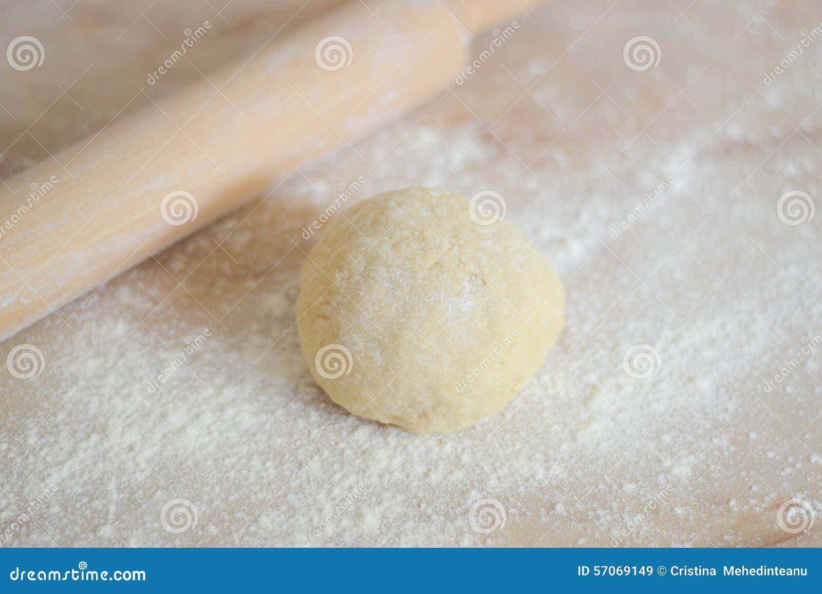 Ball of dough stock image. Image of delicious, flour 57069149