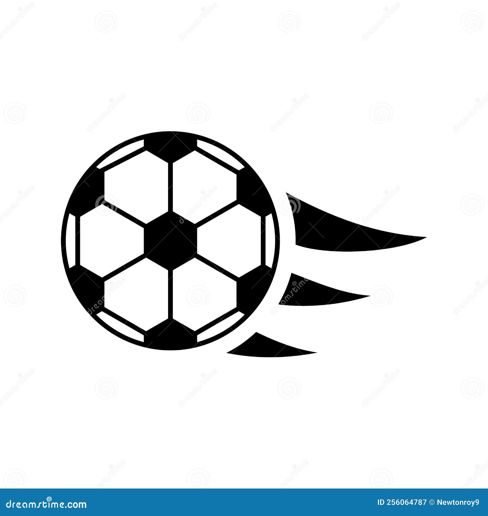 Ball, Football, Soccer Icon. Black Vector Illustration Stock Vector ...