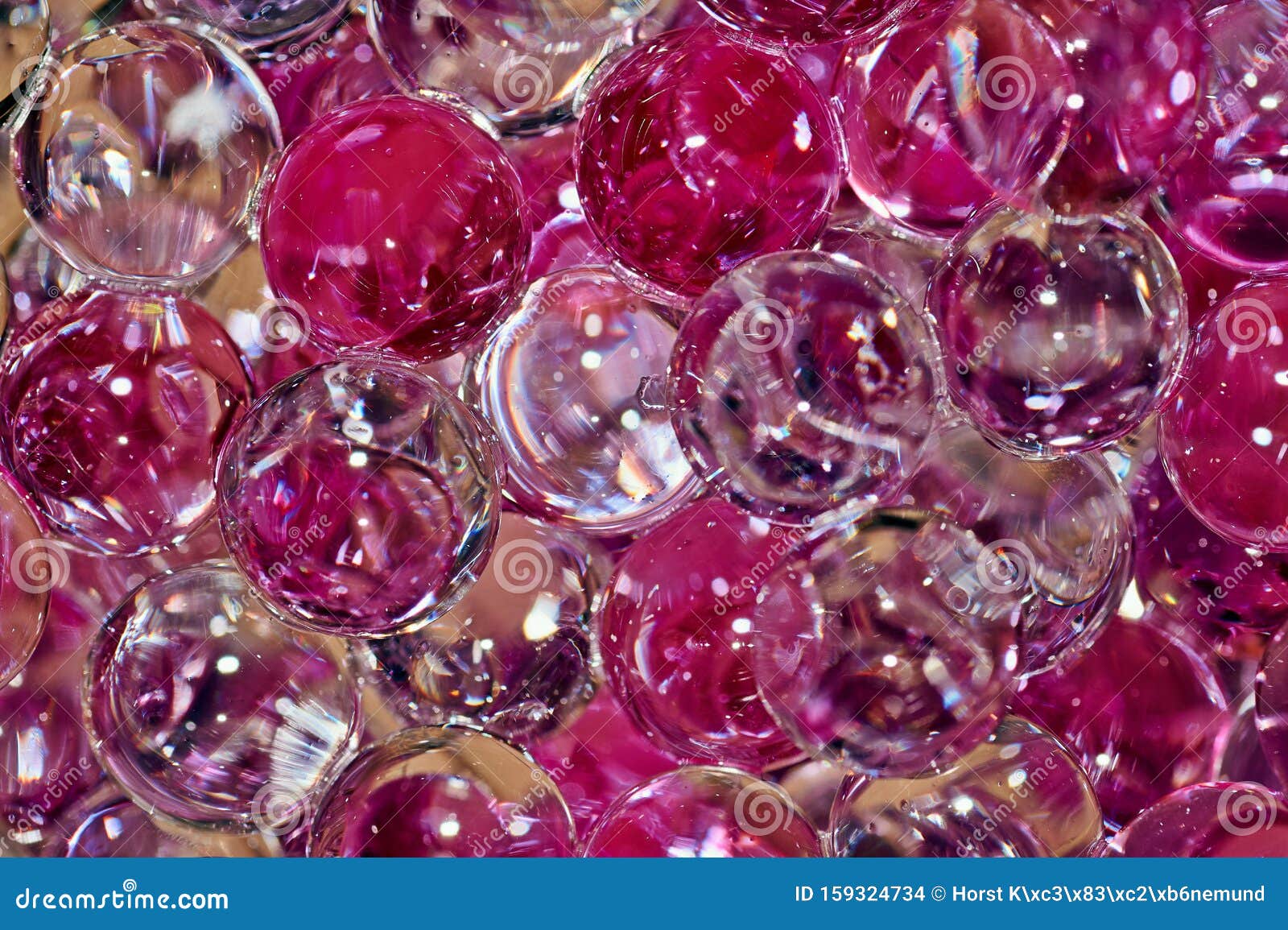 Ball Gel in the Bottle, Aroma Beads. Stock Photo Image of closeup