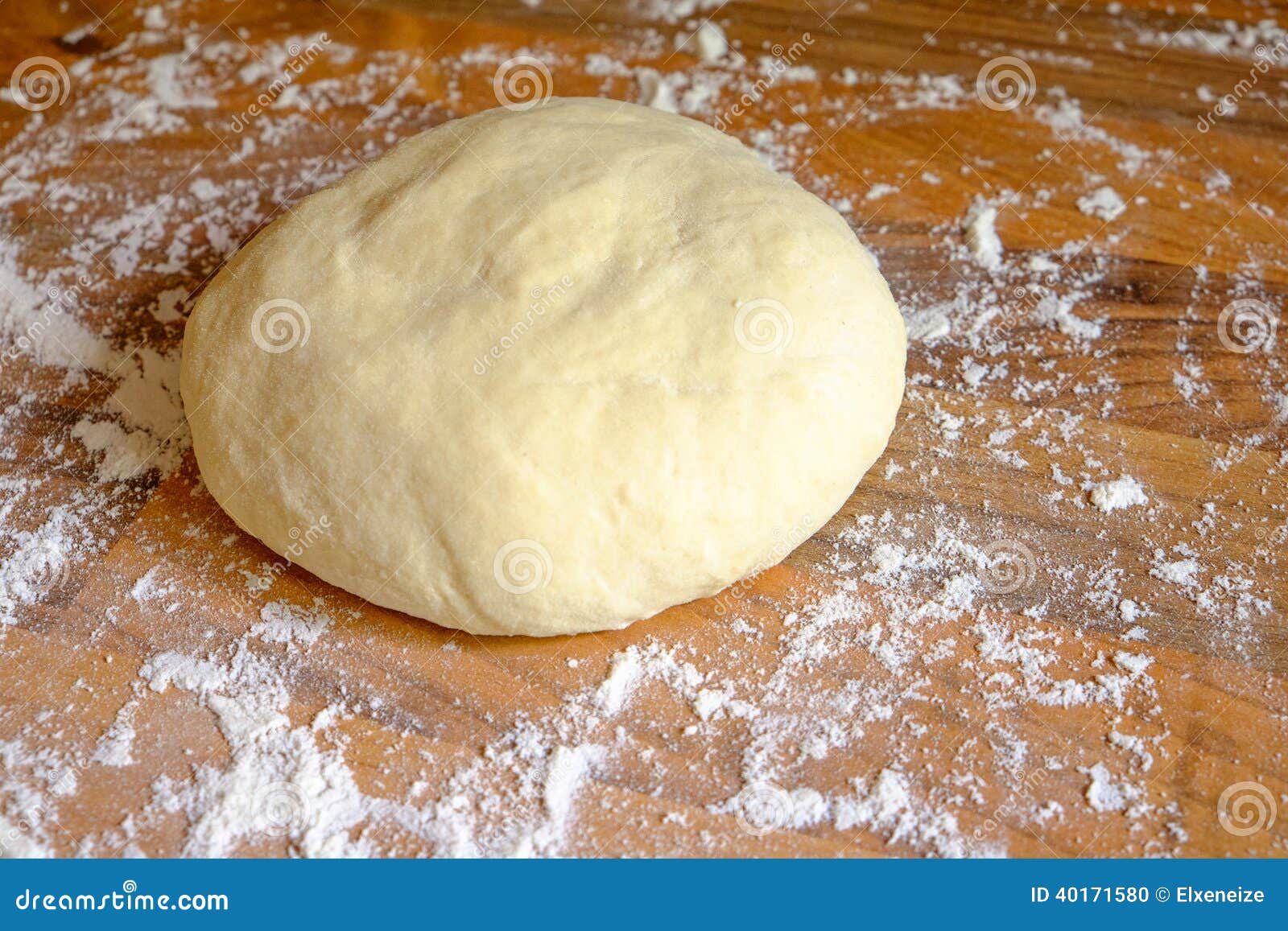 Ball of Homemade Pizza Dough Stock Photo Image of grain, preparing