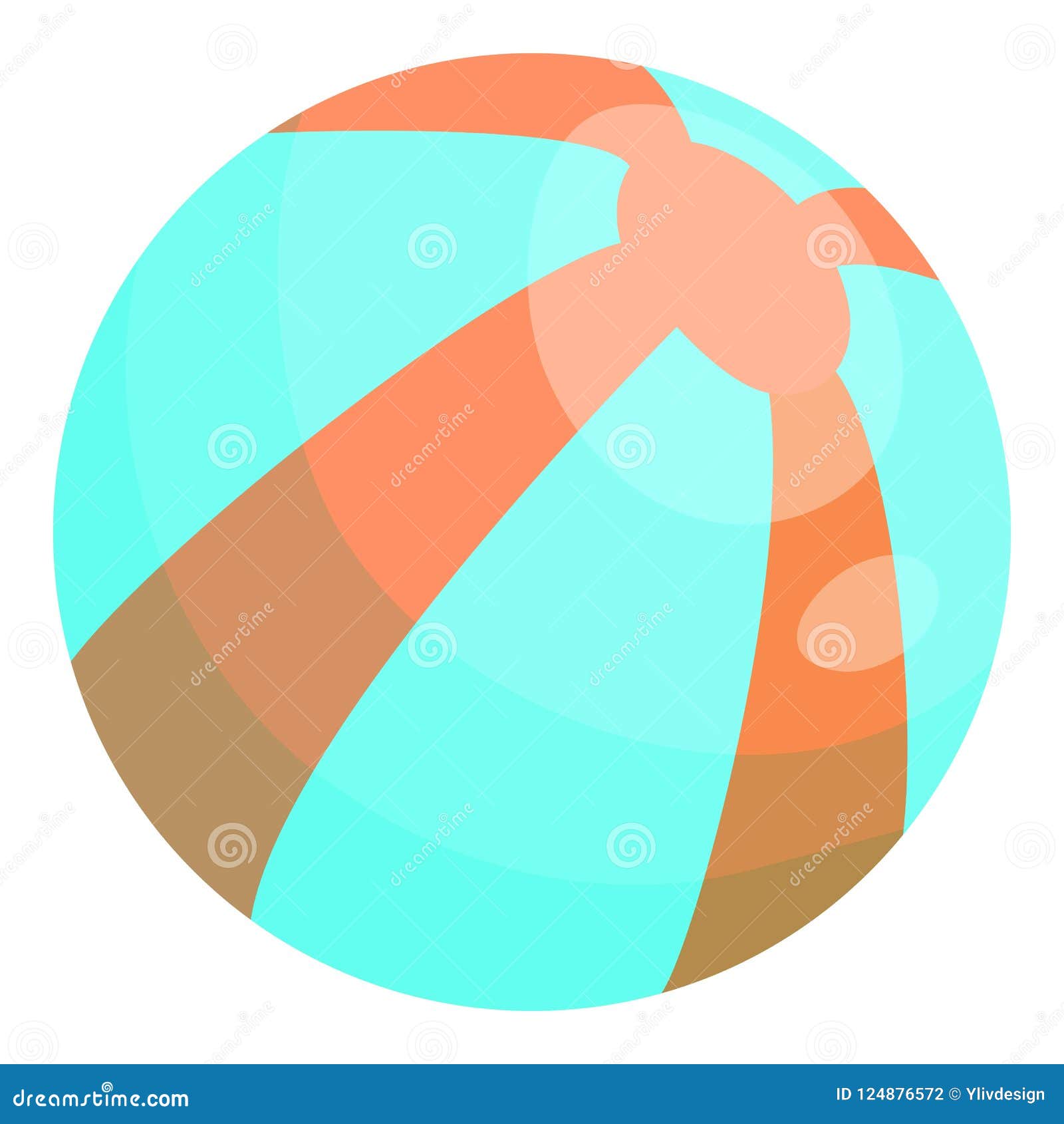 Ball icon, cartoon style stock illustration. Illustration of cartoon