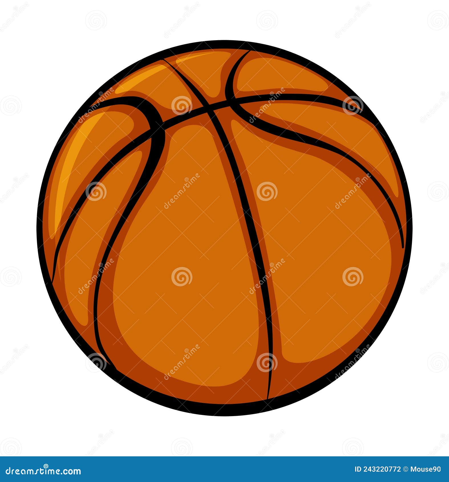 Basketball With Radius Frame Logo Icon Outline Stroke Set Dash Line Design Illustration Cartoon
