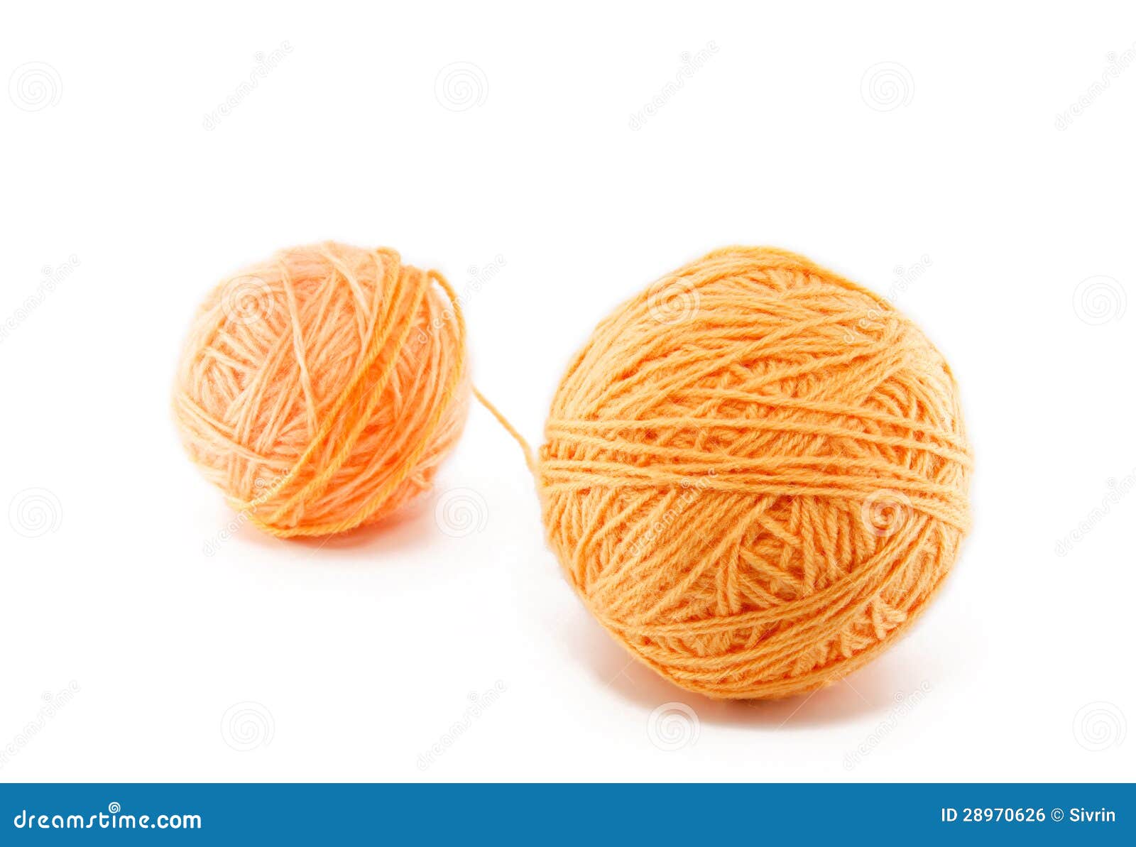 Ball of orange yarn stock photo. Image of soft, cotton 28970626