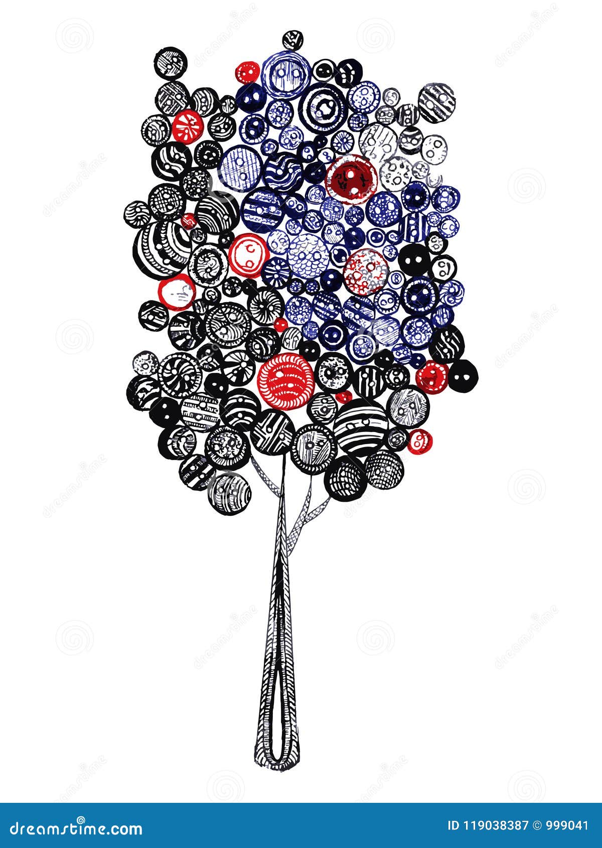 ball pen tree   eps10 jpg