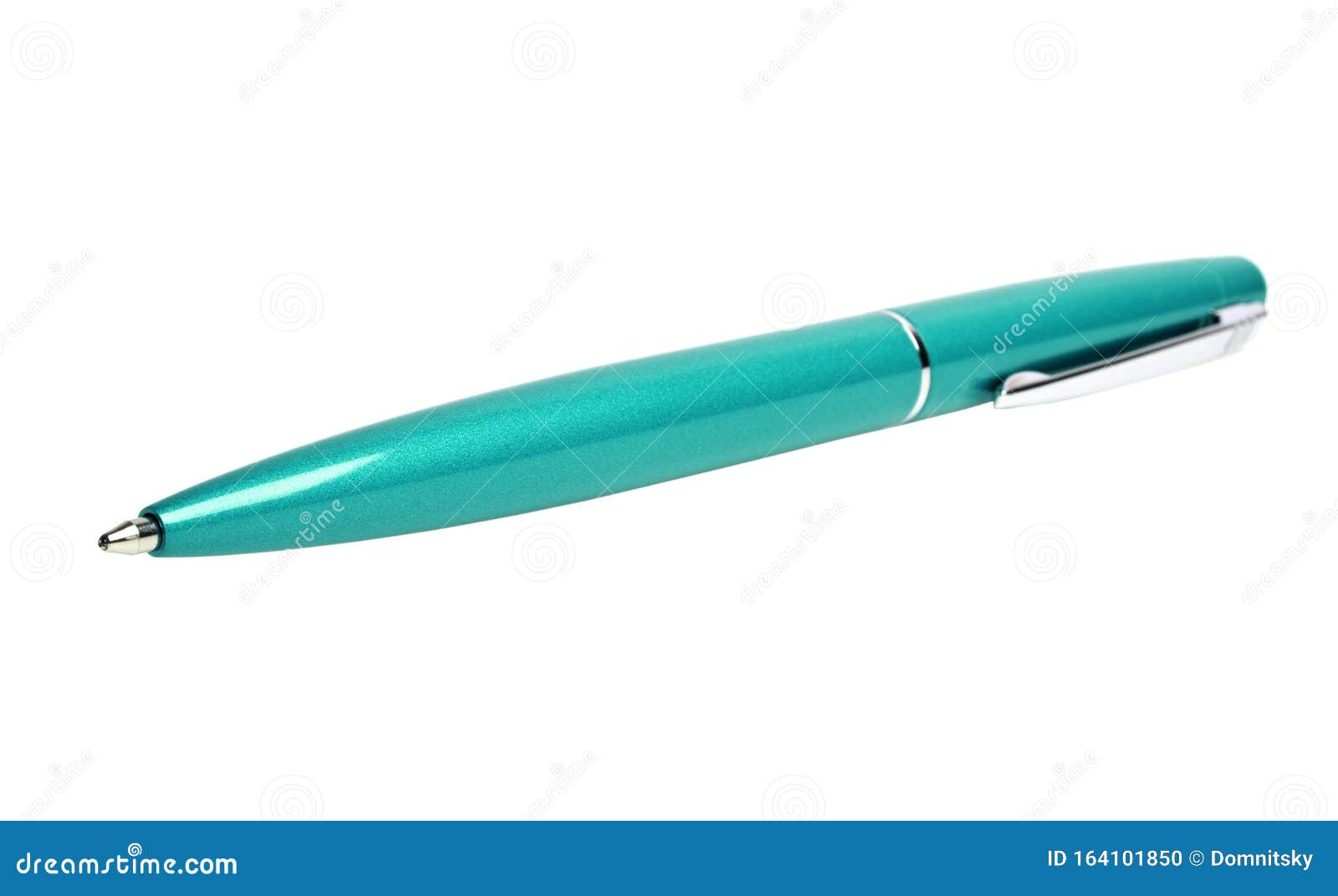 Ball Point Pen on a White Background Stock Photo Image of close