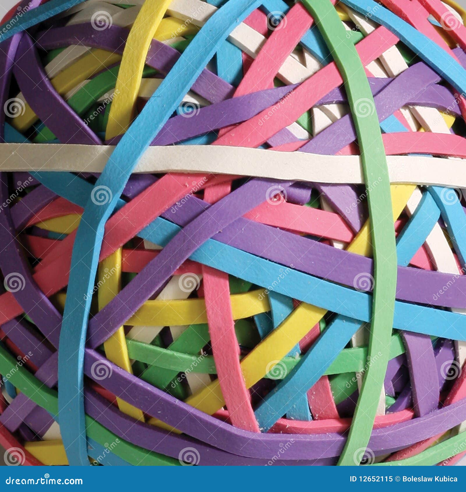 Ball of rubber bands stock image. Image of supply, school 12652115