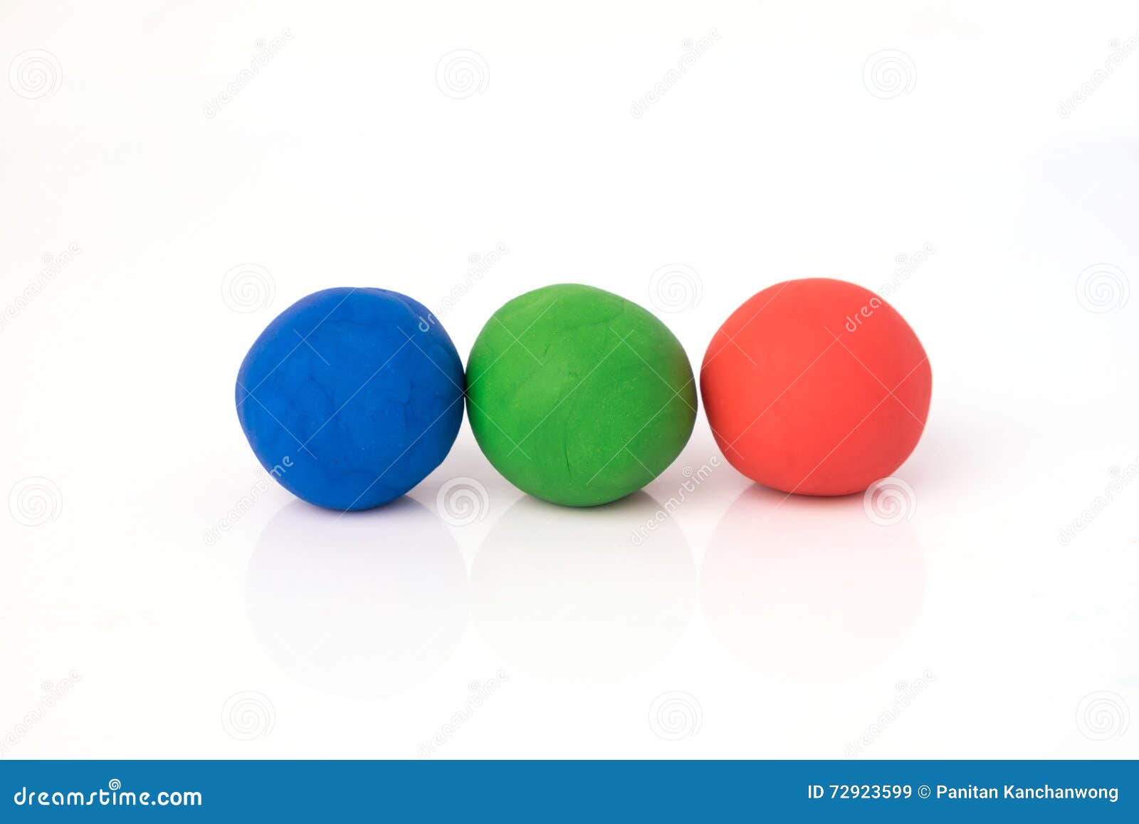 Ball Shape of Play Dough on White Background. Stock Image Image of