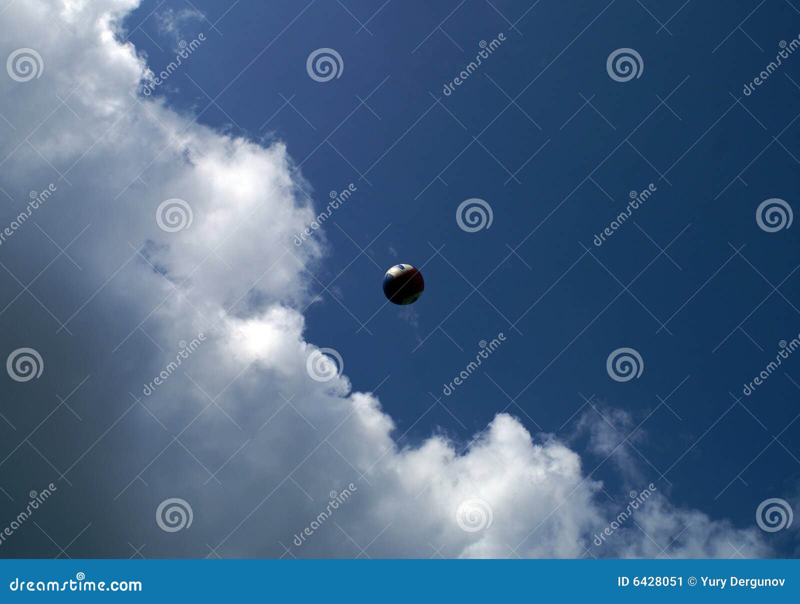 Ball in sky stock image. Image of rise, white, playful 6428051