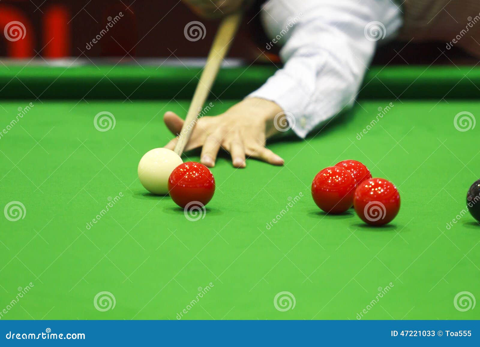 Ball and Snooker Player stock image. Image of closeup 47221033