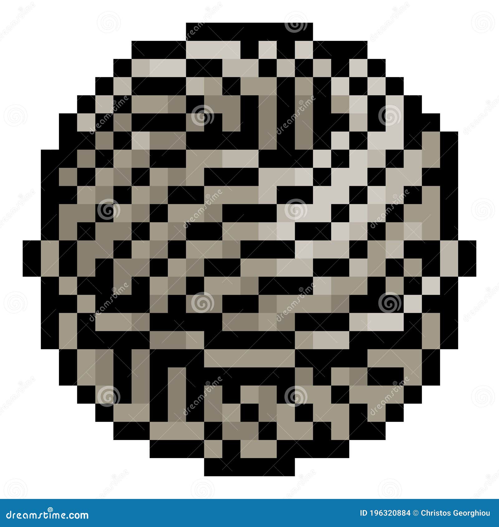 ball of twine string pixel art eight bit game icon