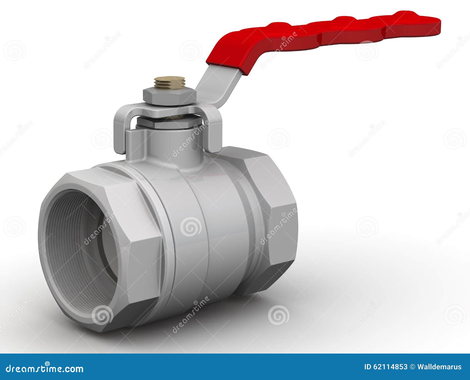 Ball valve stock illustration. Illustration of valve 62114853