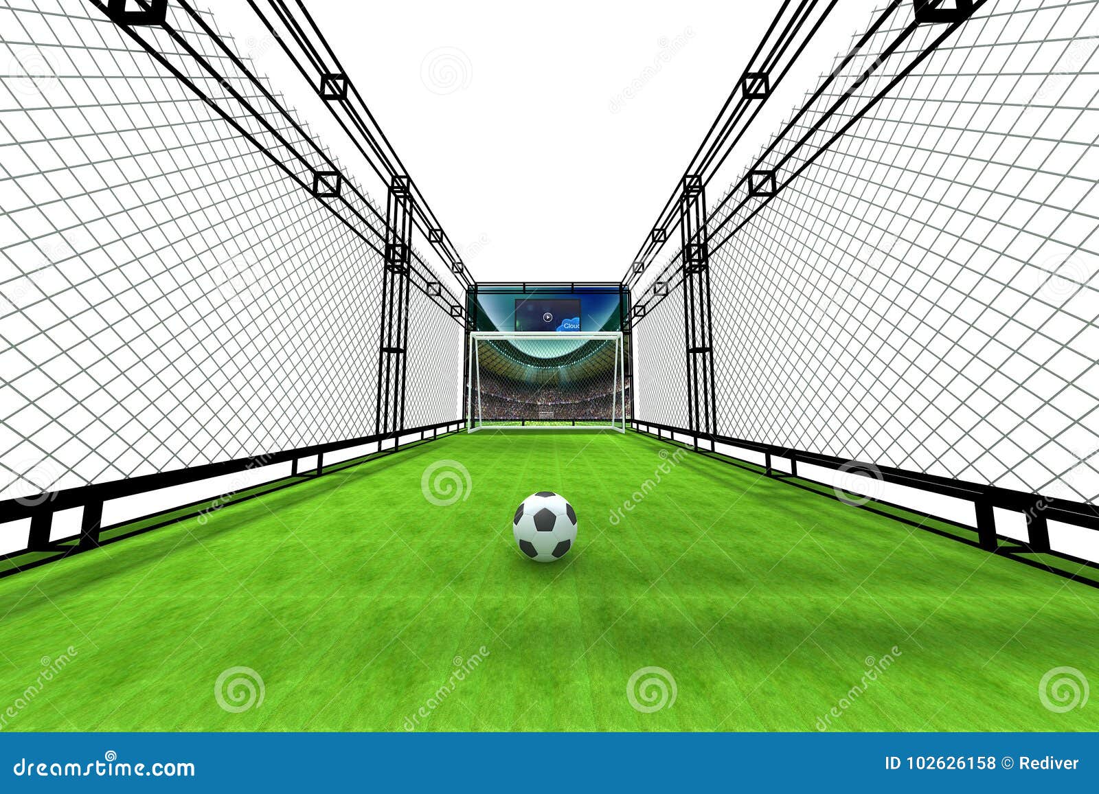 The Ball Is In Your Court Stock Illustration Illustration Of Goal