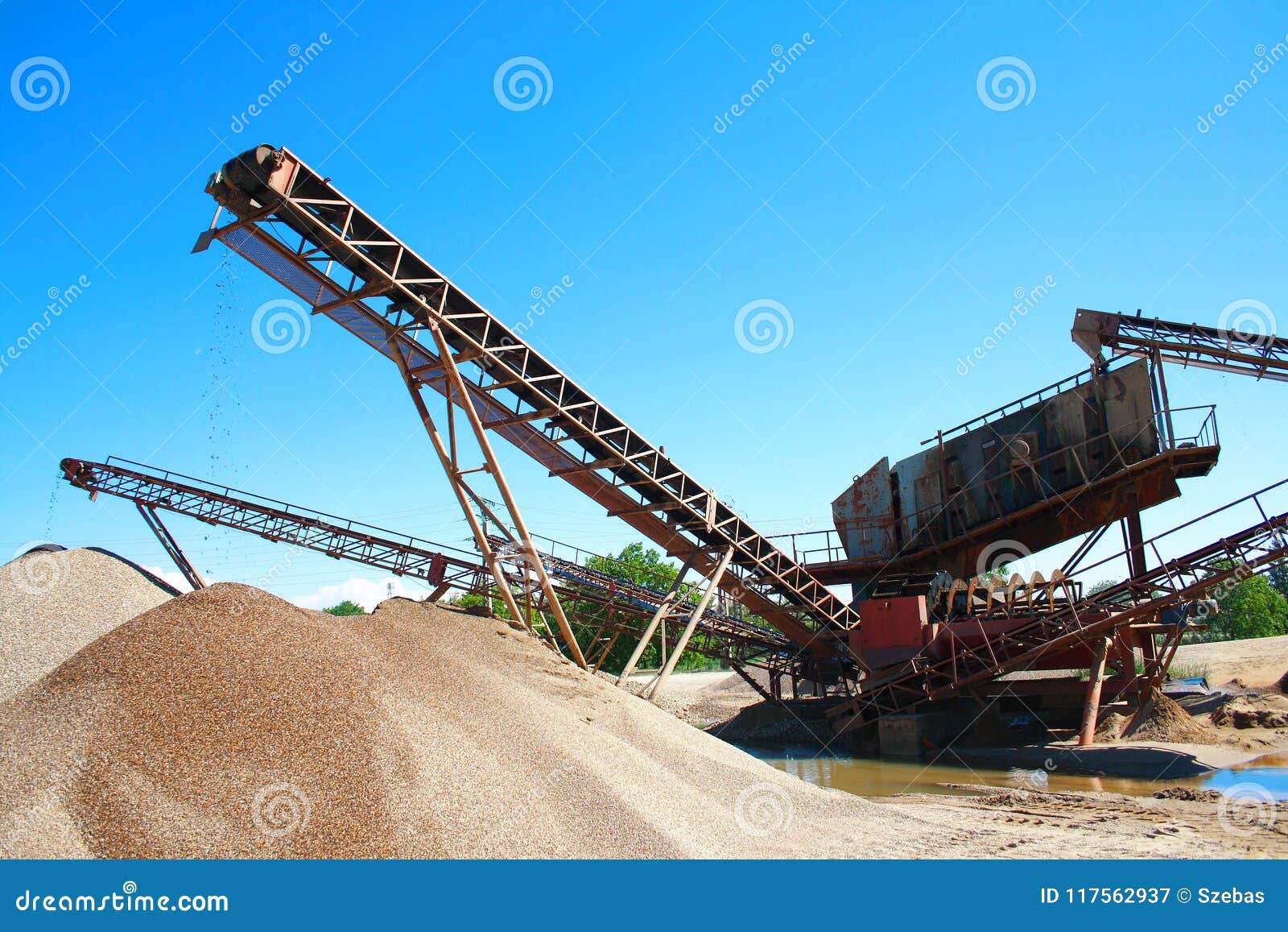 Ballast Sorting Plant stock image. Image of extraction 117562937