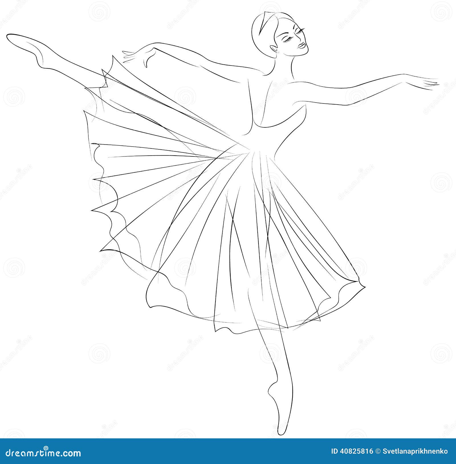 Ballerina Stock Vector - Image: 40825816