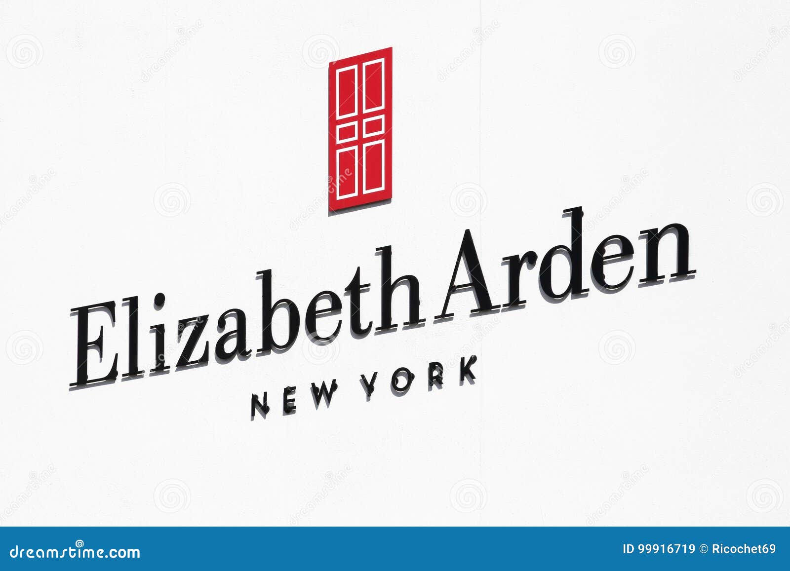 Elizabeth Arden Logo on a Wall Editorial Stock Image - Image of sale ...
