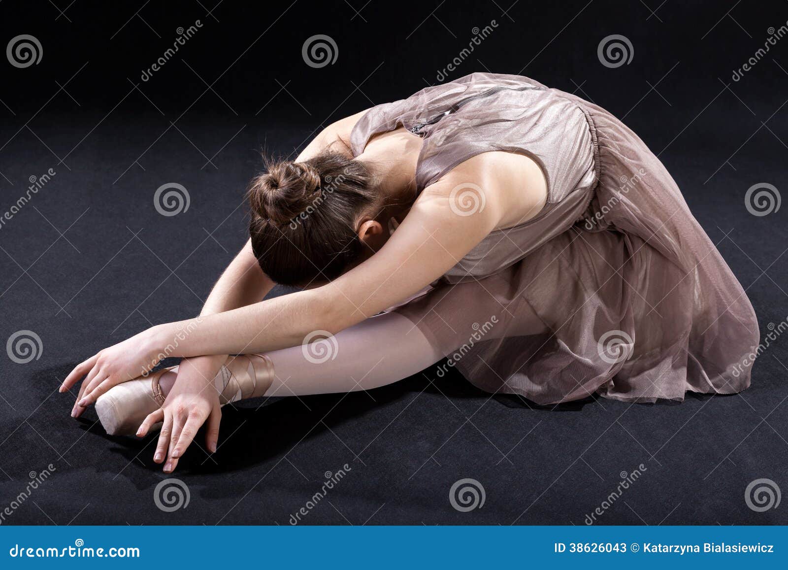 Ballet Dancer Bending Forward Stock Image Image of ballerina, dress 38626043