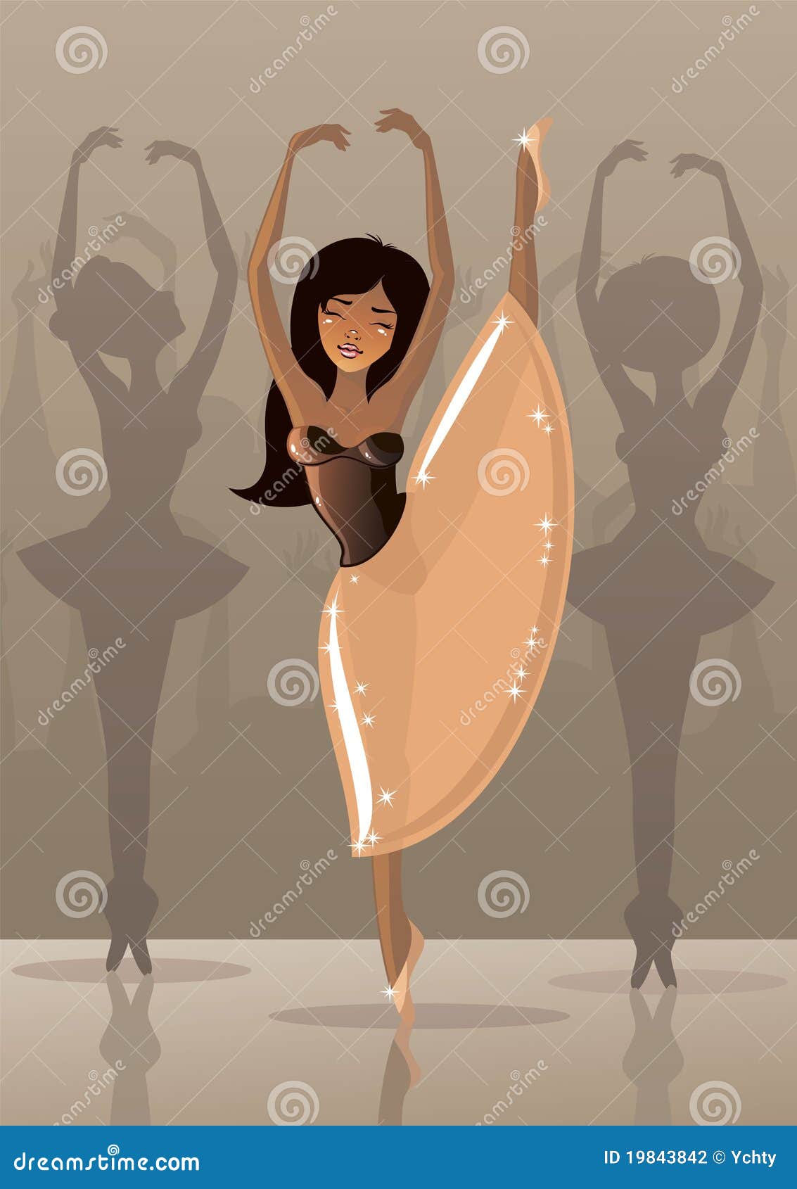 Download Hip Hop Trio Dancer Choreography, Coloring Page Cartoon Vector | CartoonDealer.com #70947743