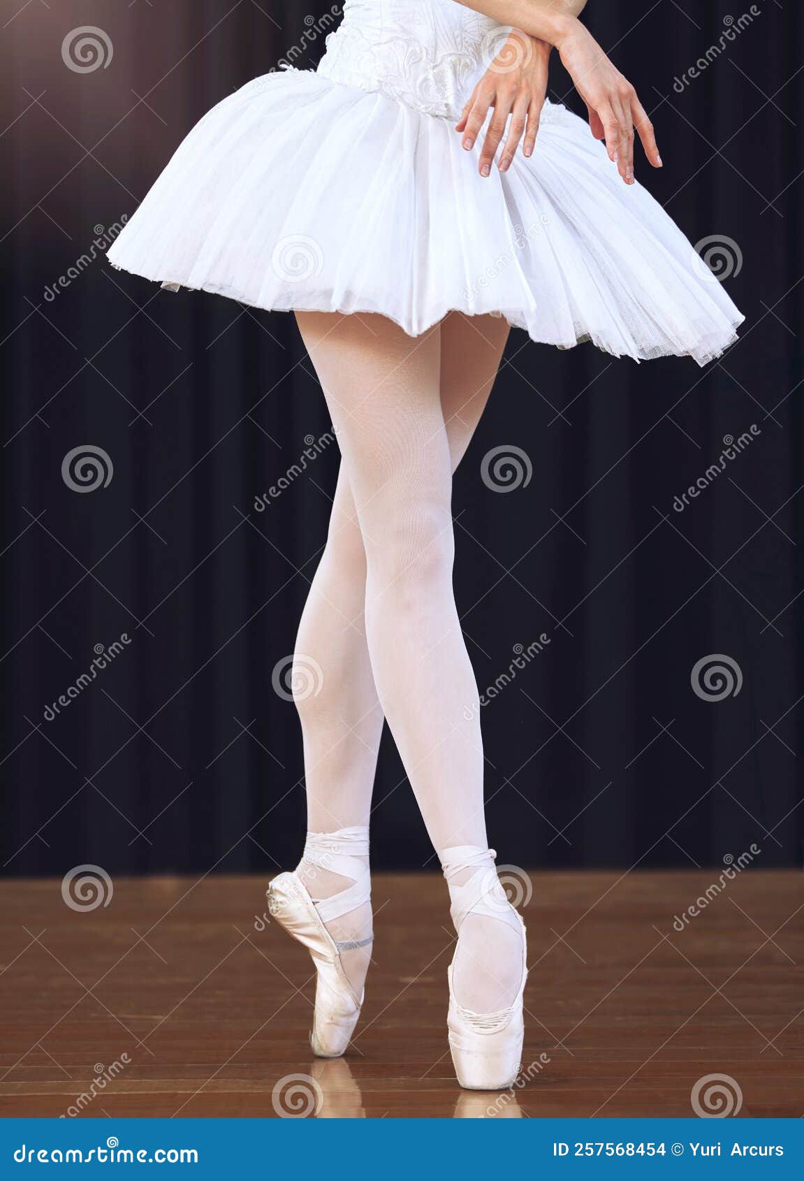 Ballet Feet or Legs Dancing or Training or Practice in a Dance Studio