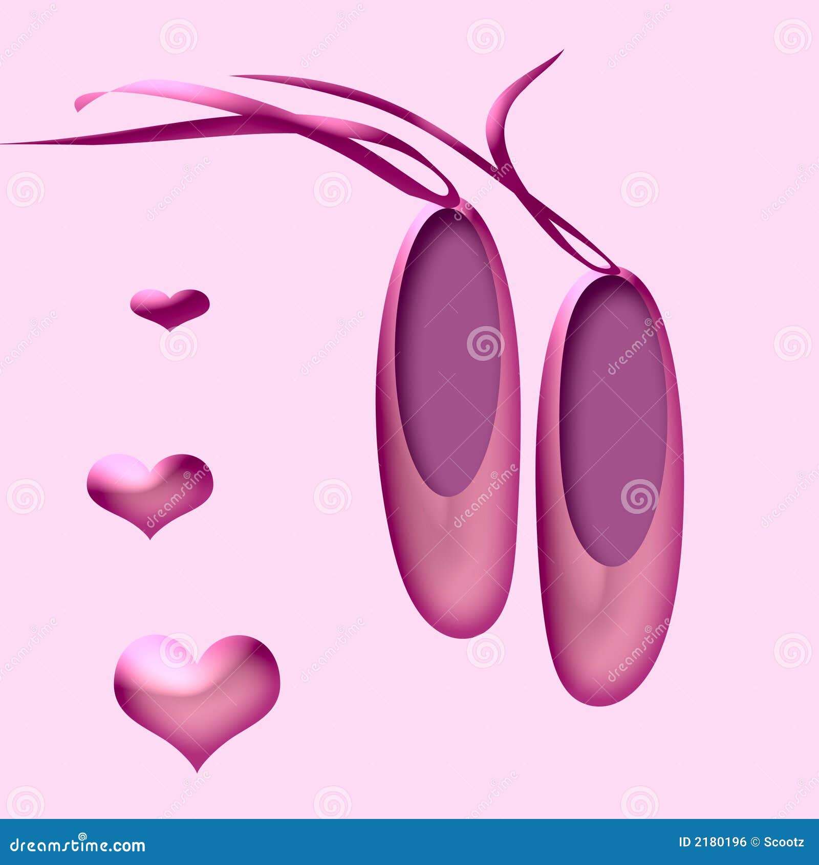 Ballet slippers stock illustration. Illustration of dancer 2180196