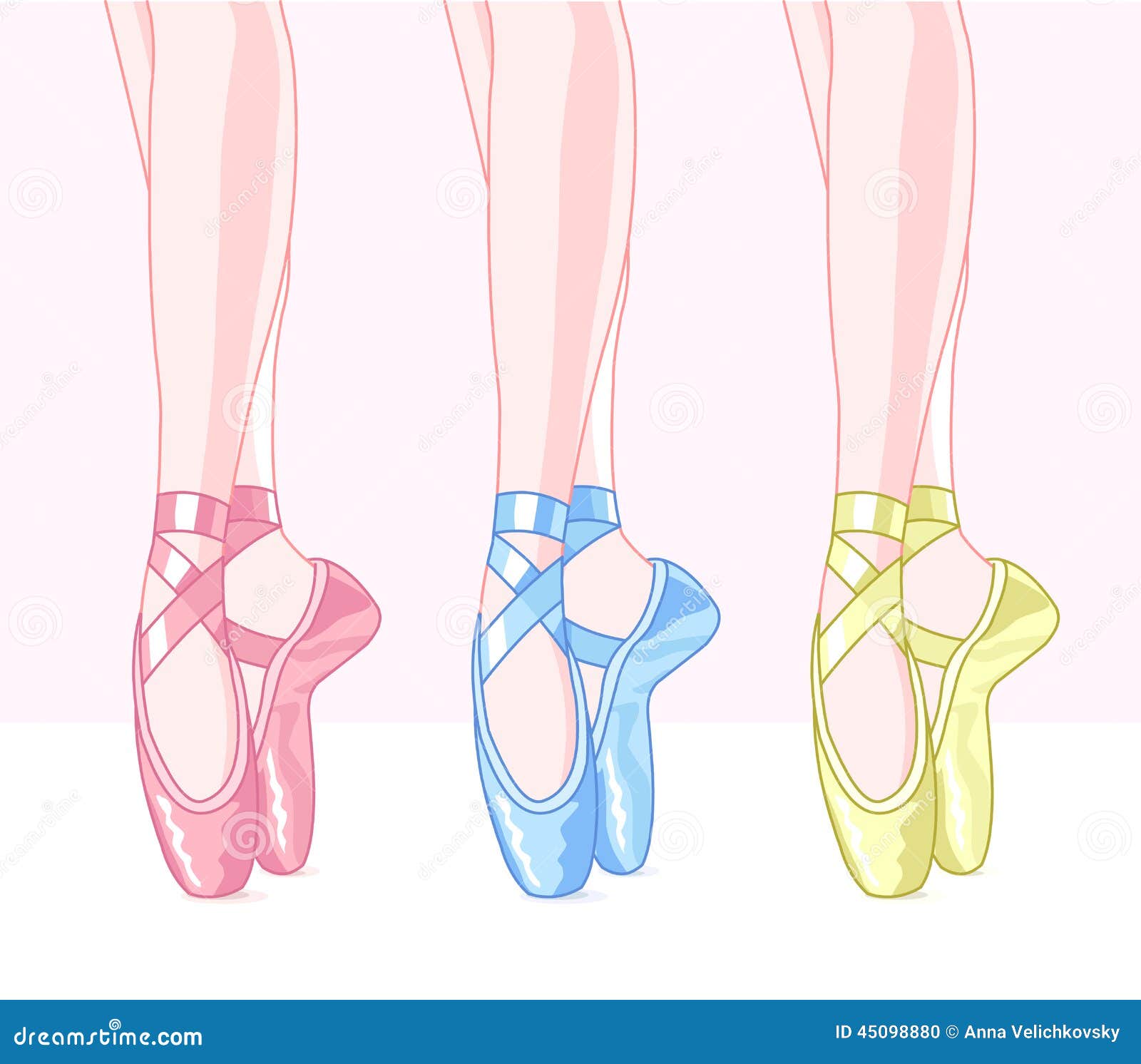 Ballet slippers stock vector. Illustration of artworks 45098880