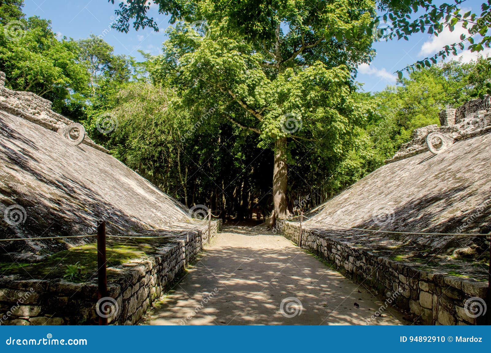 ballgame court at coba