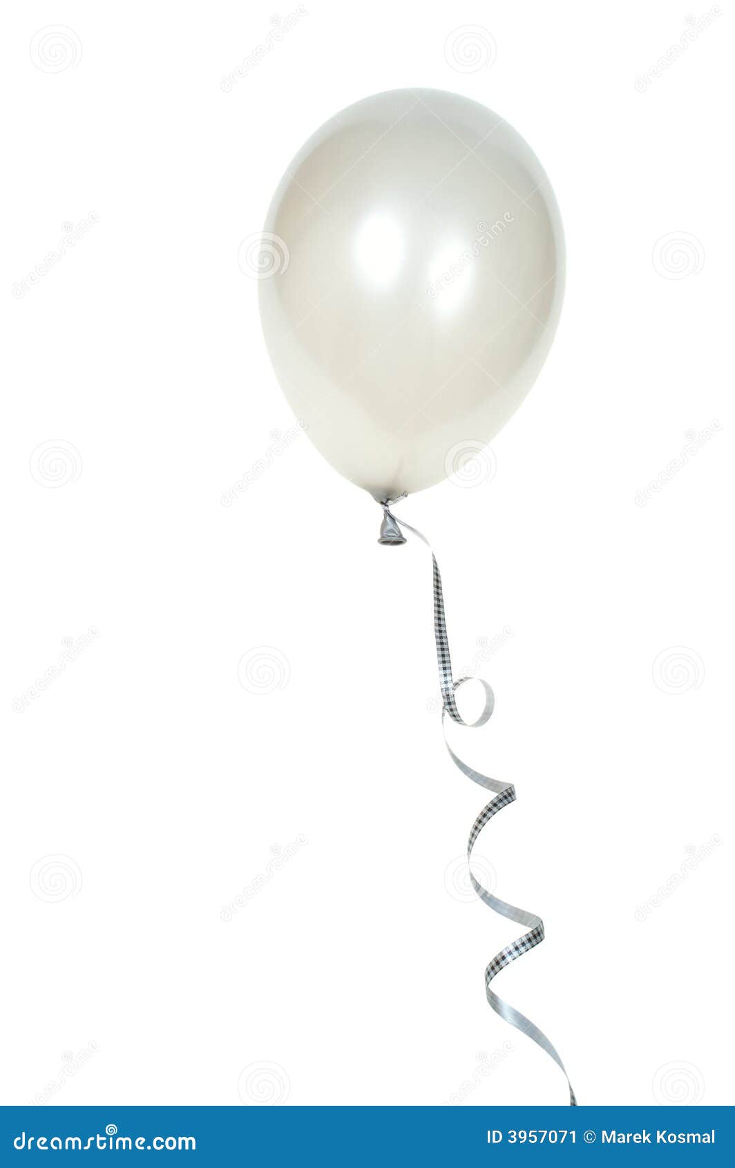 Ballon argenté image stock. Image du argent, réception - 3957071