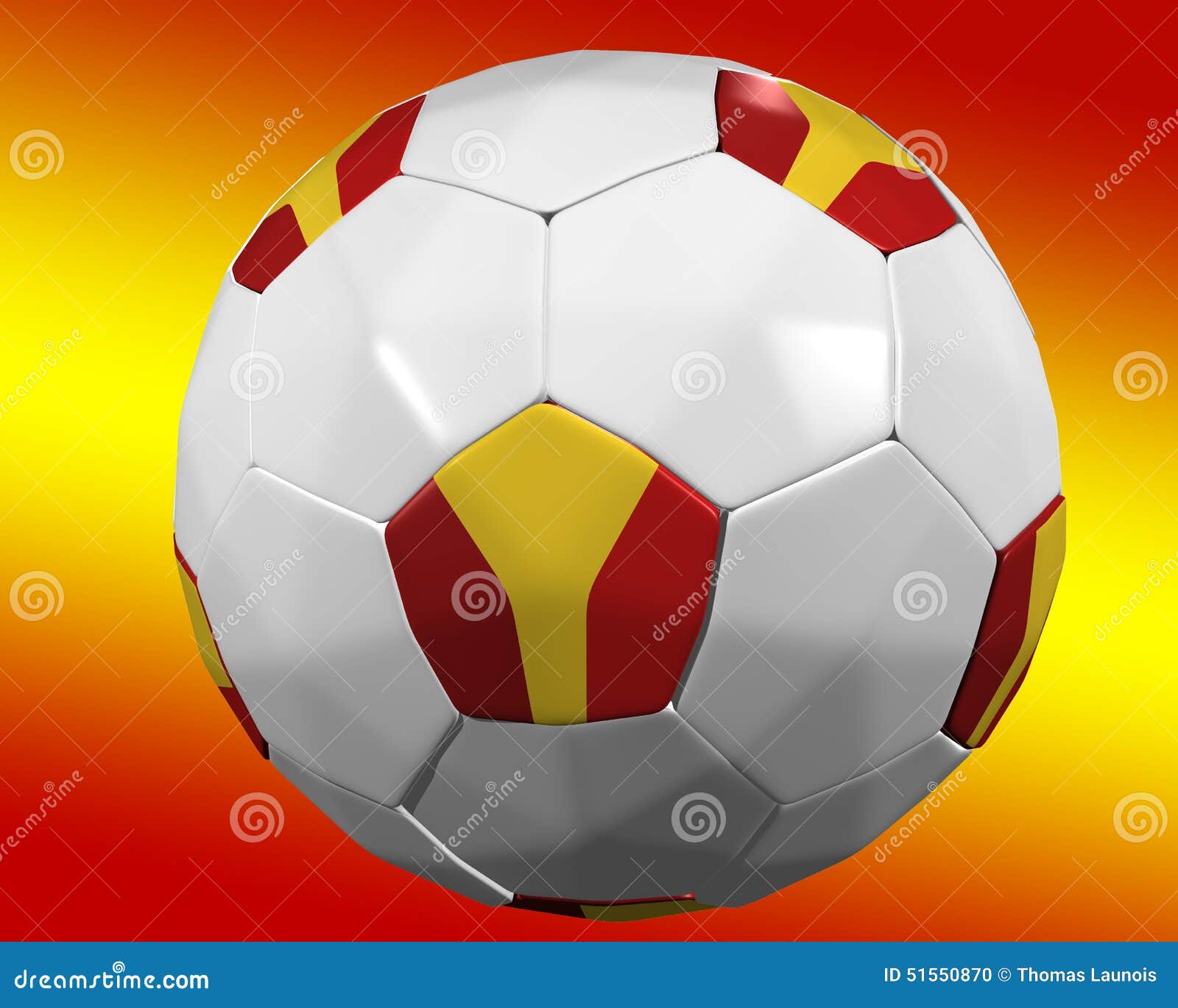 Ballon De Football Espagnol Illustration Stock Illustration du rayure