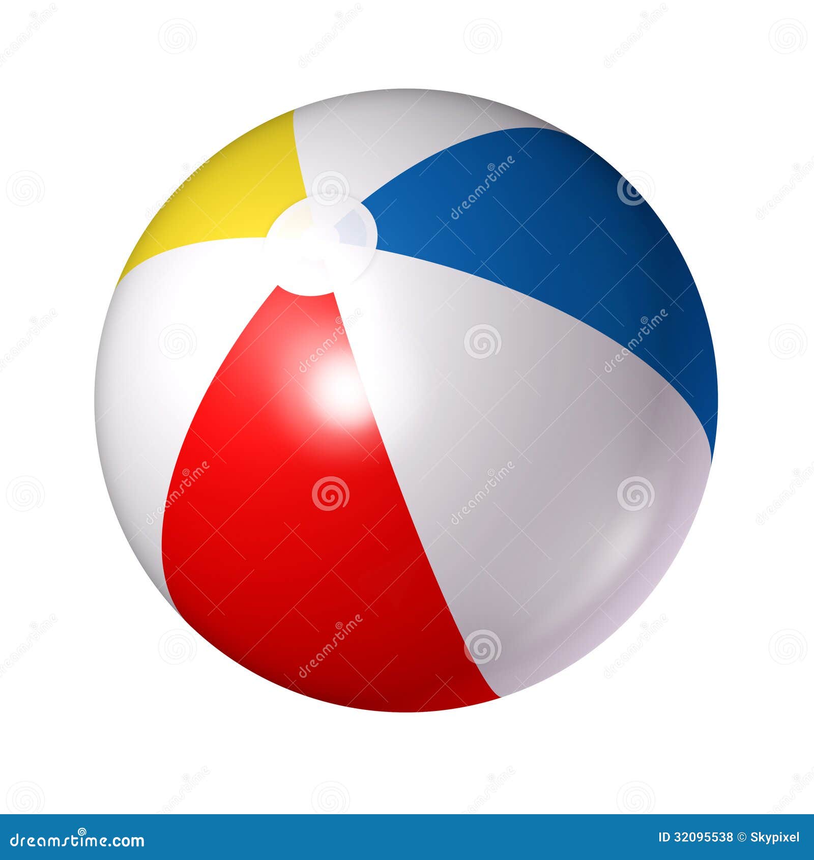 Ballon de plage illustration stock. Illustration du classique - 32095538