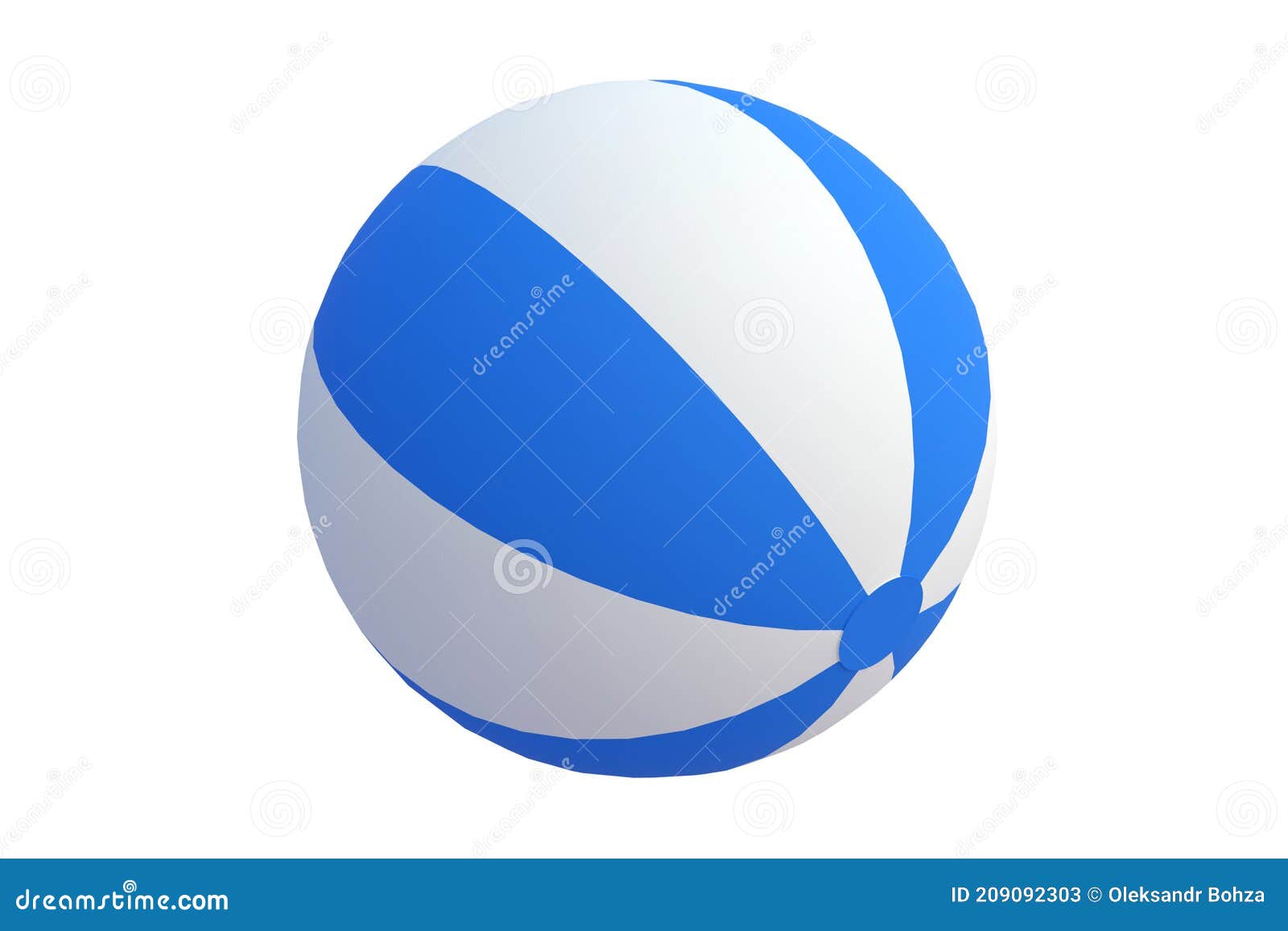 Ballon De Plage Blanc Bleu