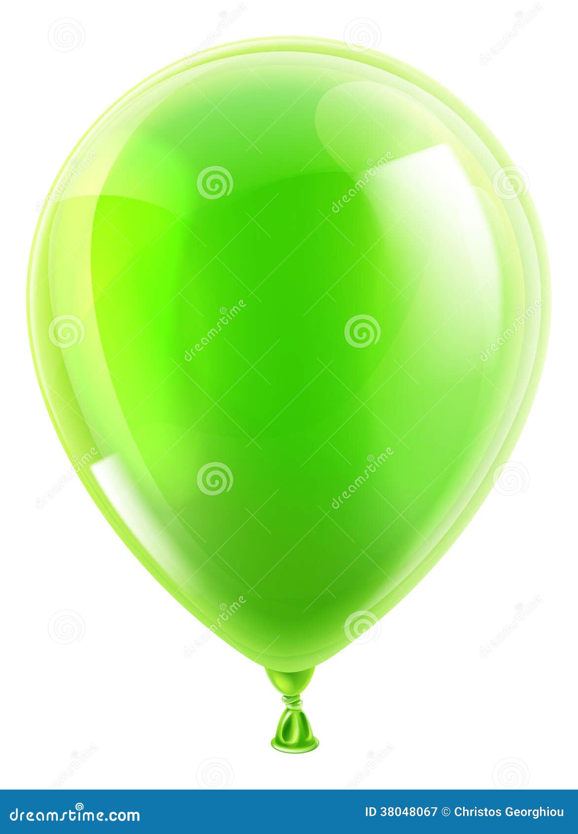 Ballon Vert D'anniversaire Ou De Partie Illustration de Vecteur -  Illustration du vecteur, couleur: 38048067