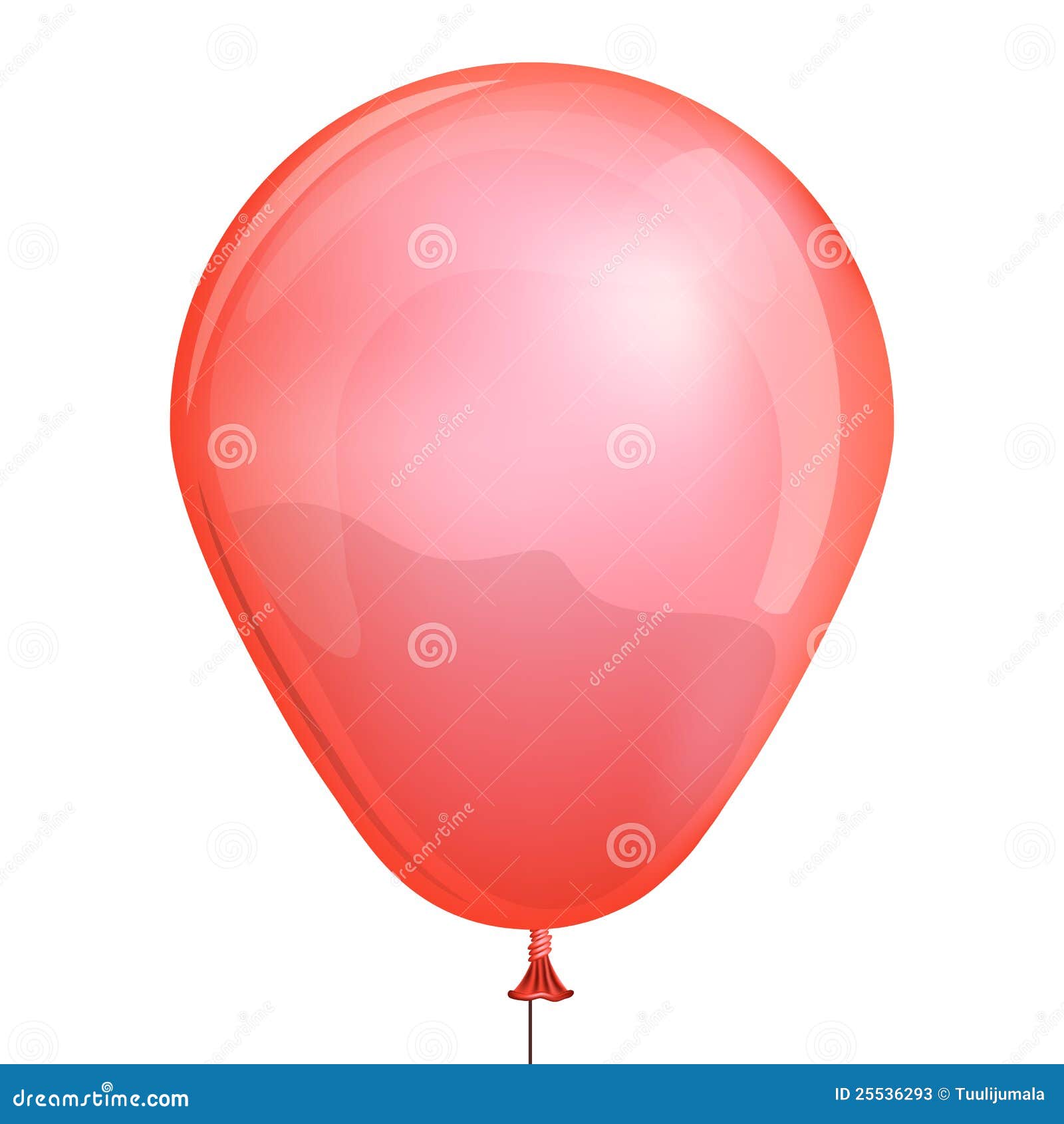 Ballongredtoy. White för toy för bakgrundsballong illustration isolerad röd