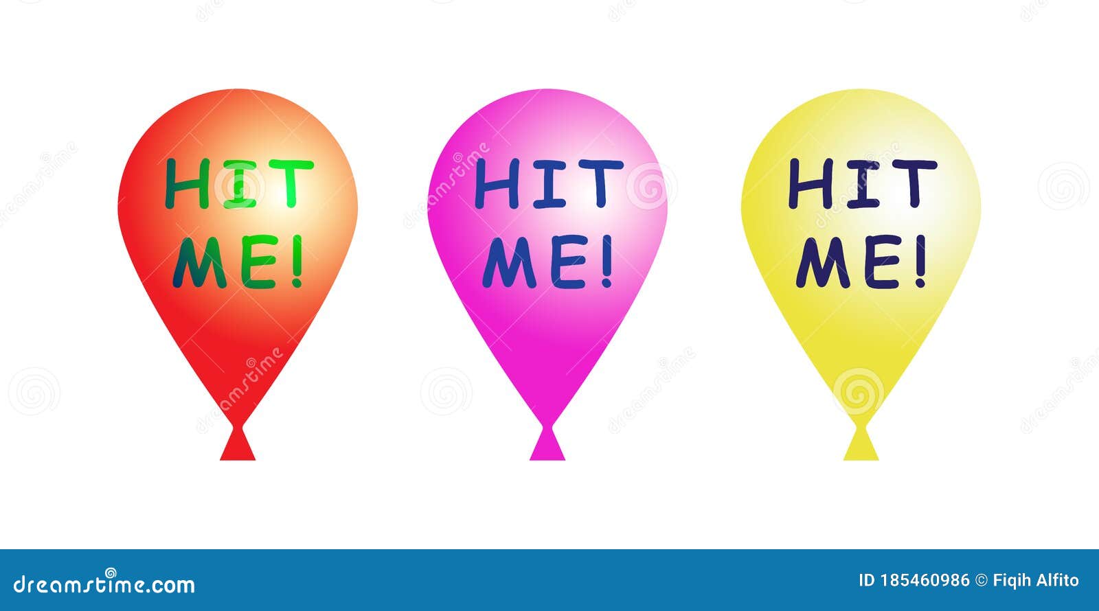 Balloon With Hit Me Text Ready For Web Icon Web Accessories Etc Vector Eps 10 Stock Vector Illustration Of Background Collection