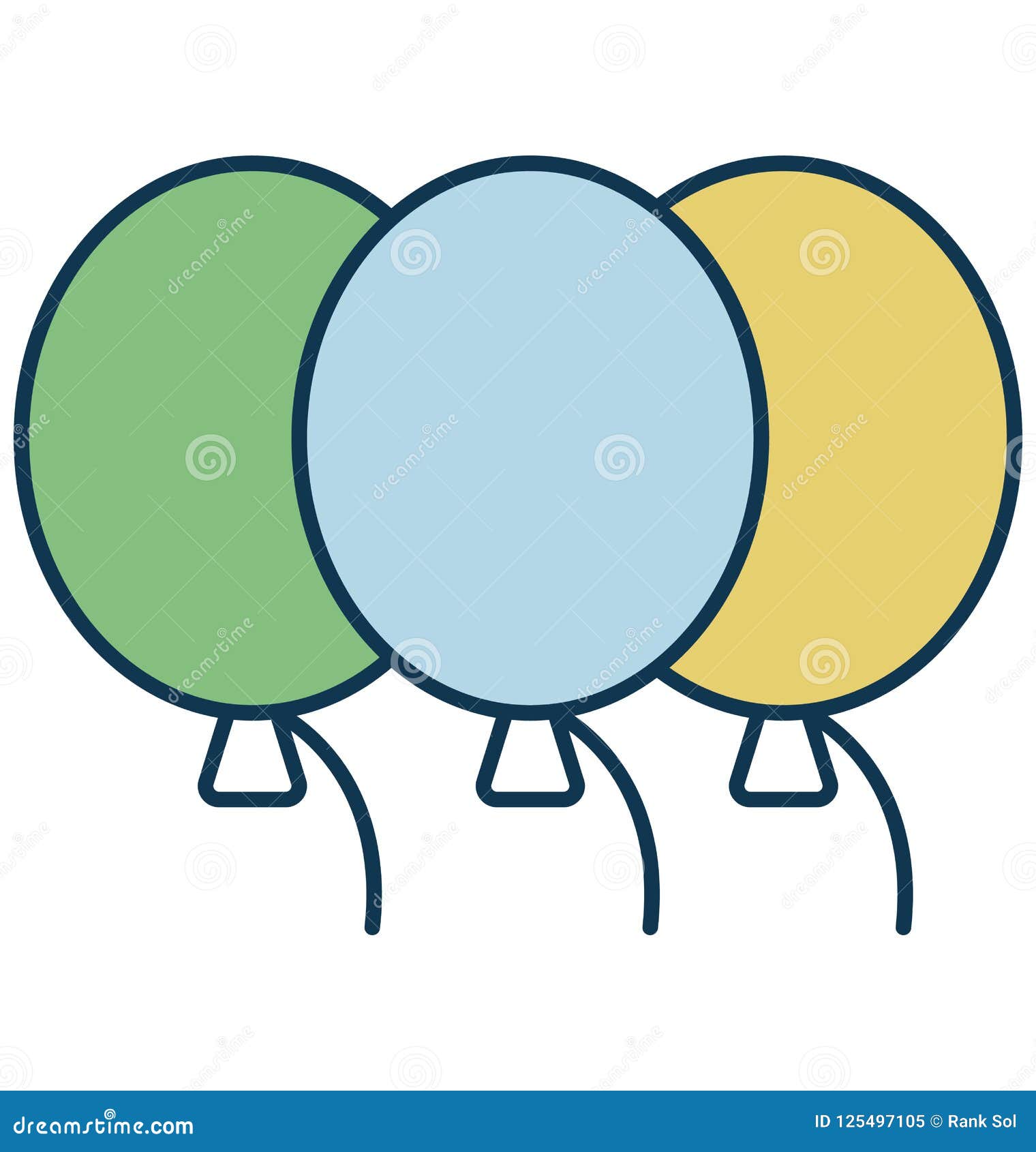 Download Balloon Or Party Decorations Vector Icon Stock Vector ...