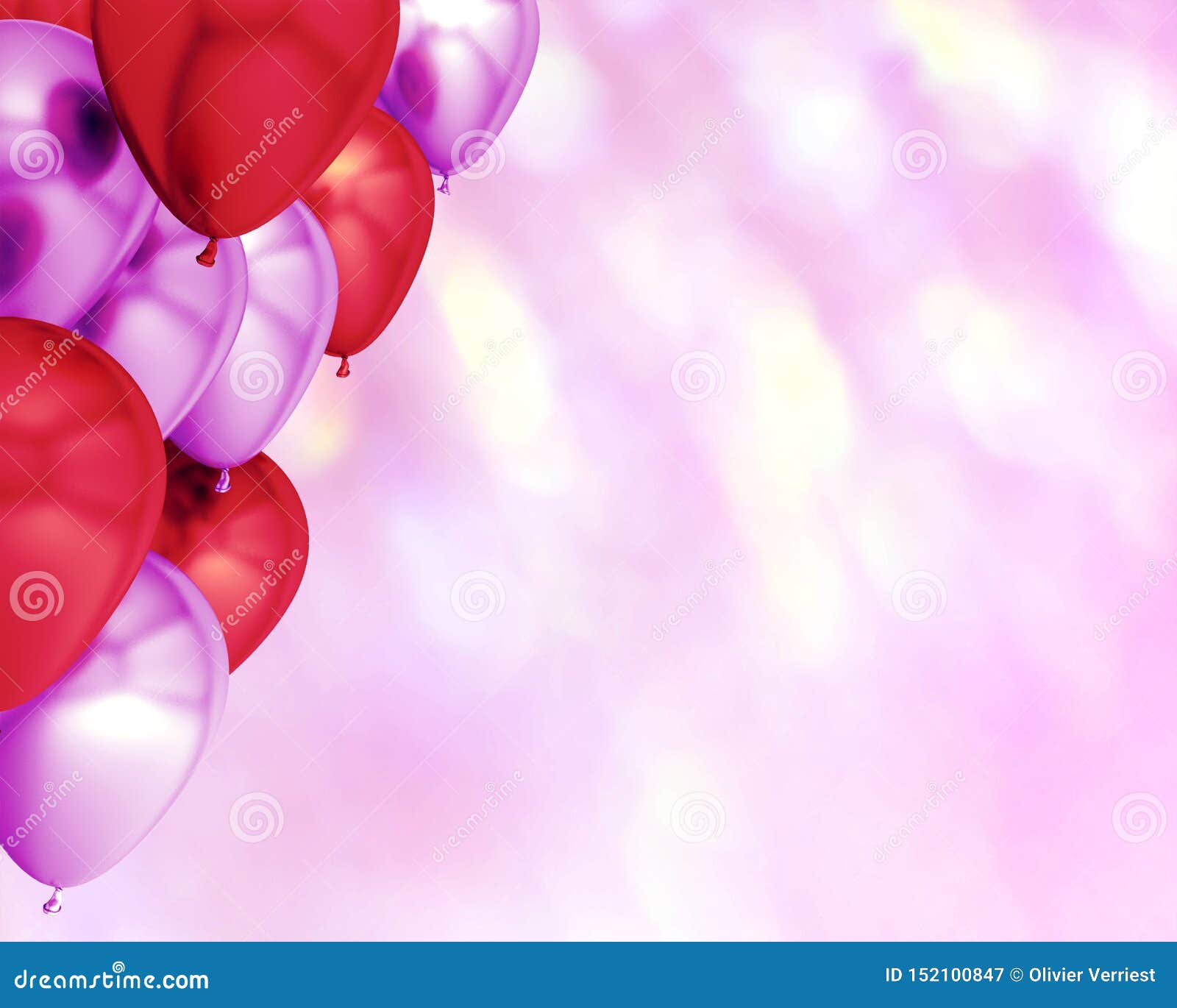 Balloon Purple Red Pink Birthday Background Party Stock Image - Image of  design, pink: 152100847