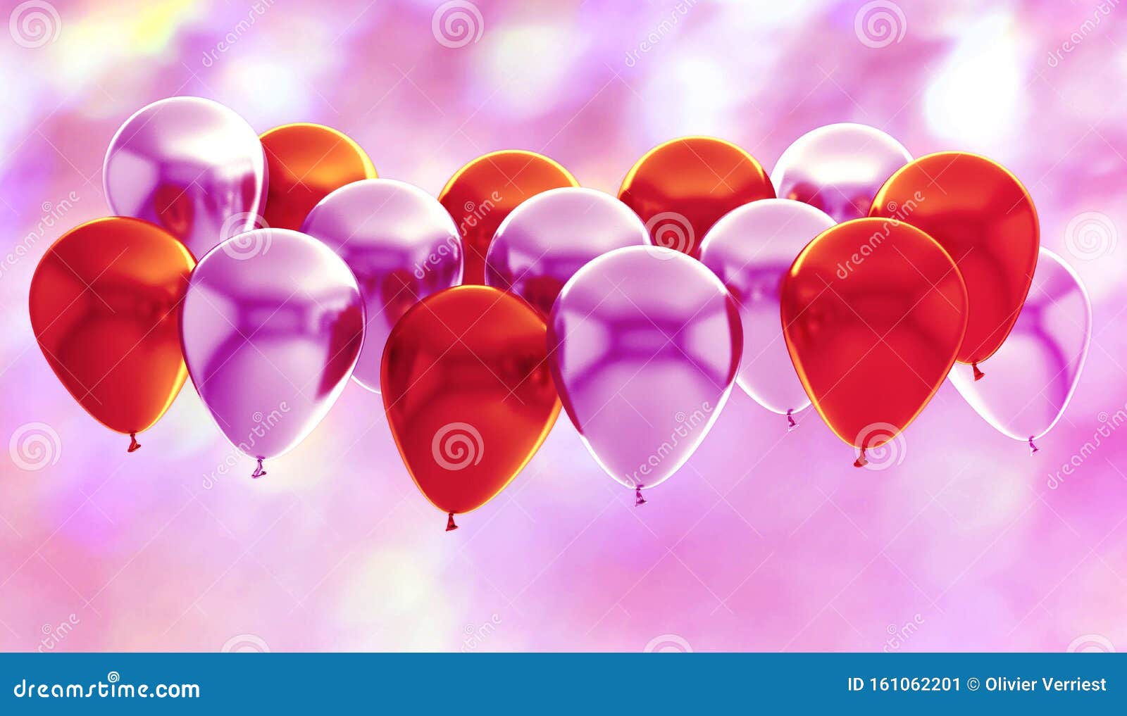 Balloon Purple Red Pink Birthday Background Party Stock Illustration -  Illustration of isolated, celebration: 161062201