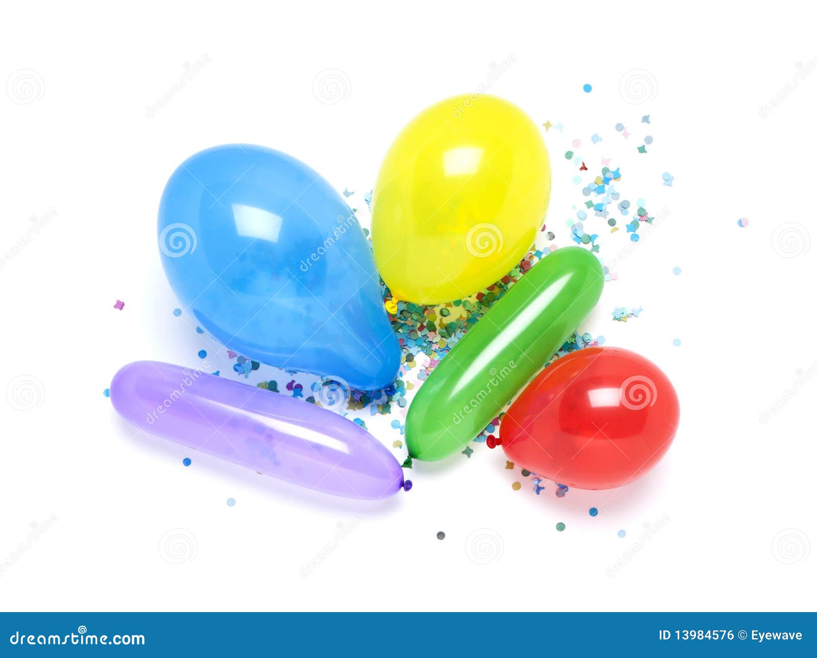Balloons and confetti stock photo. Image of party, holiday 13984576