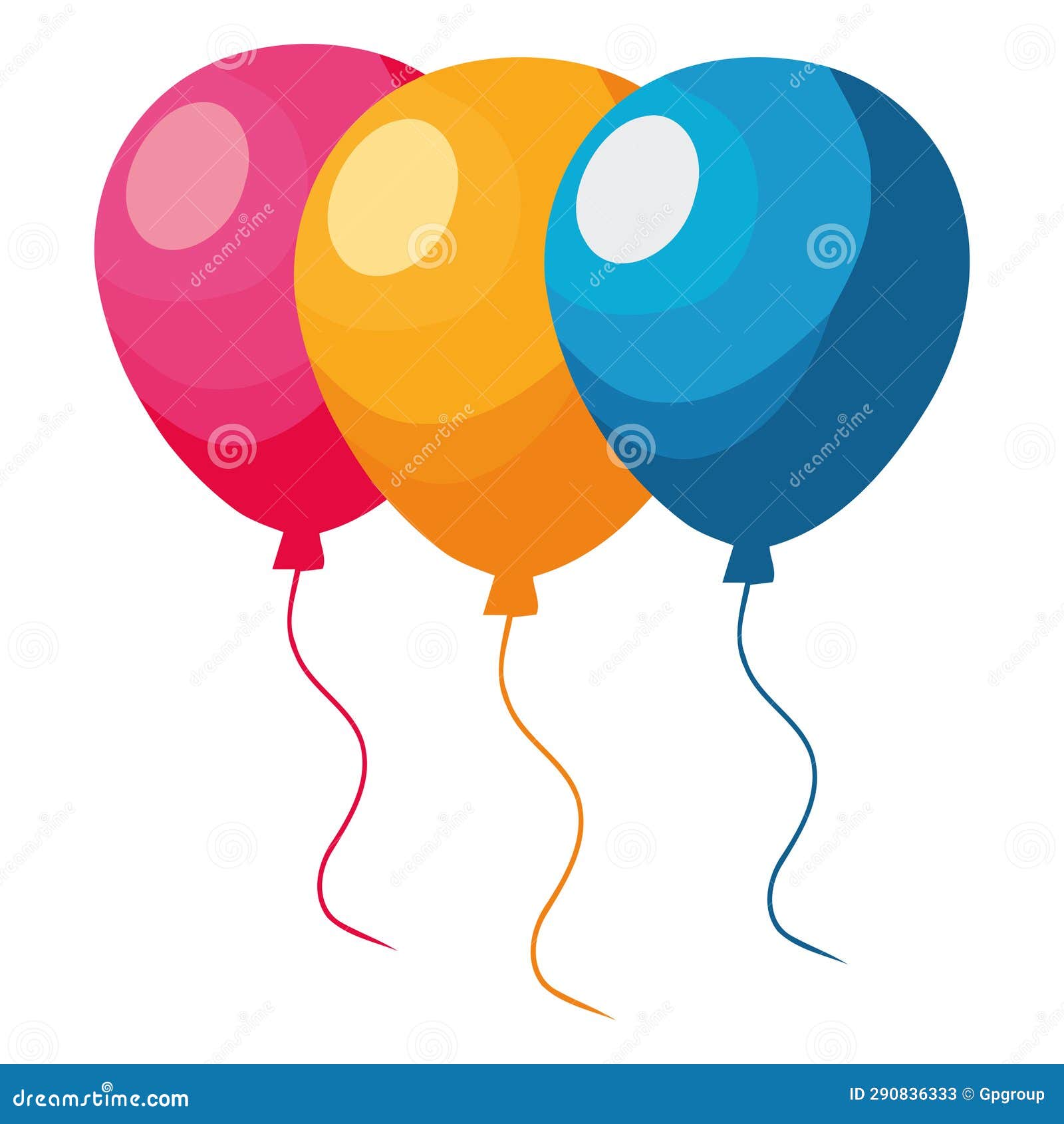 Balloons Design Illustration Stock Illustration Illustration of