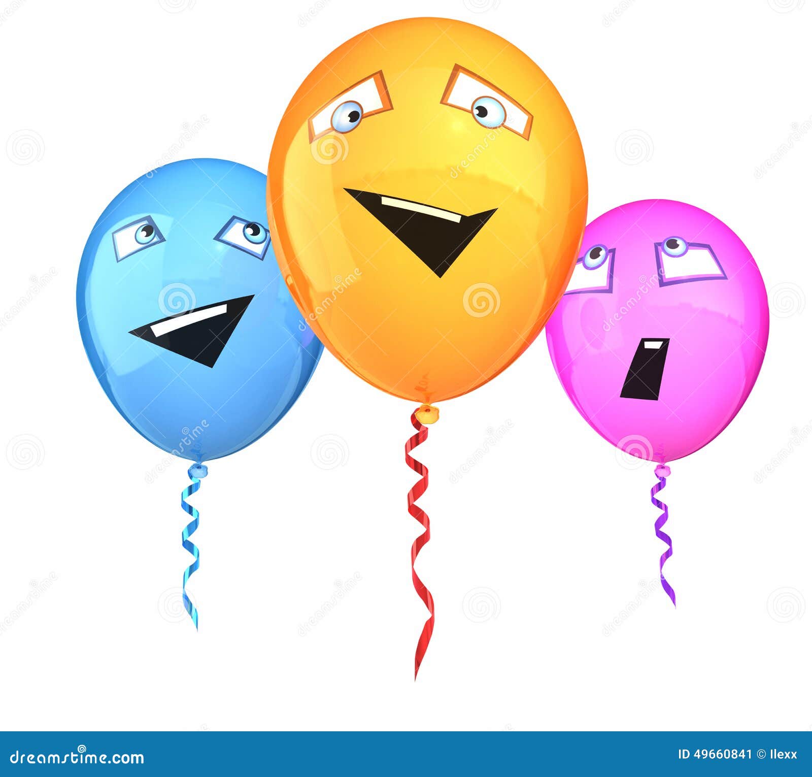 Balloons with expressions stock illustration. Illustration of emotion