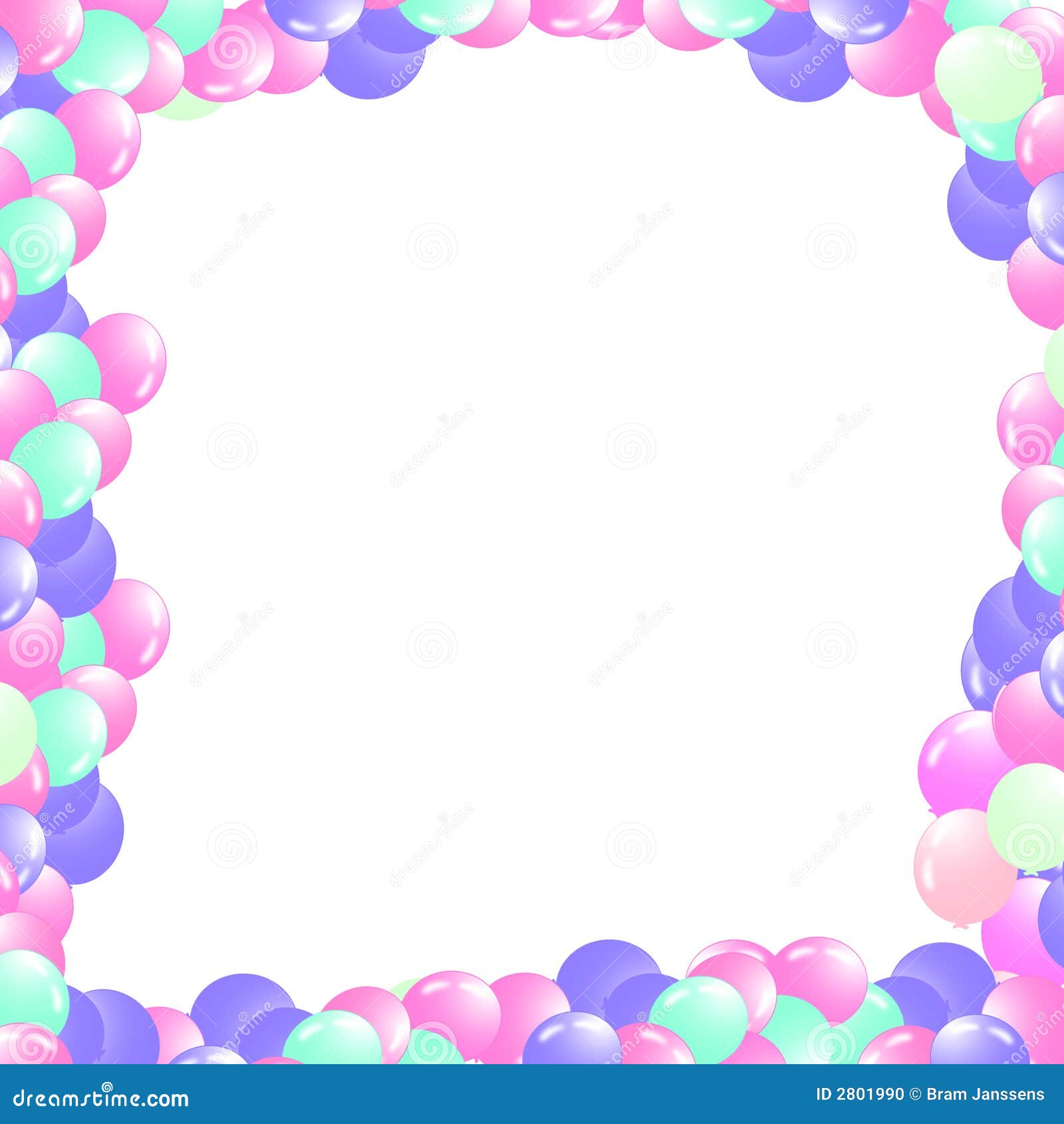Balloons In A Frame Stock Photo Image 2801990