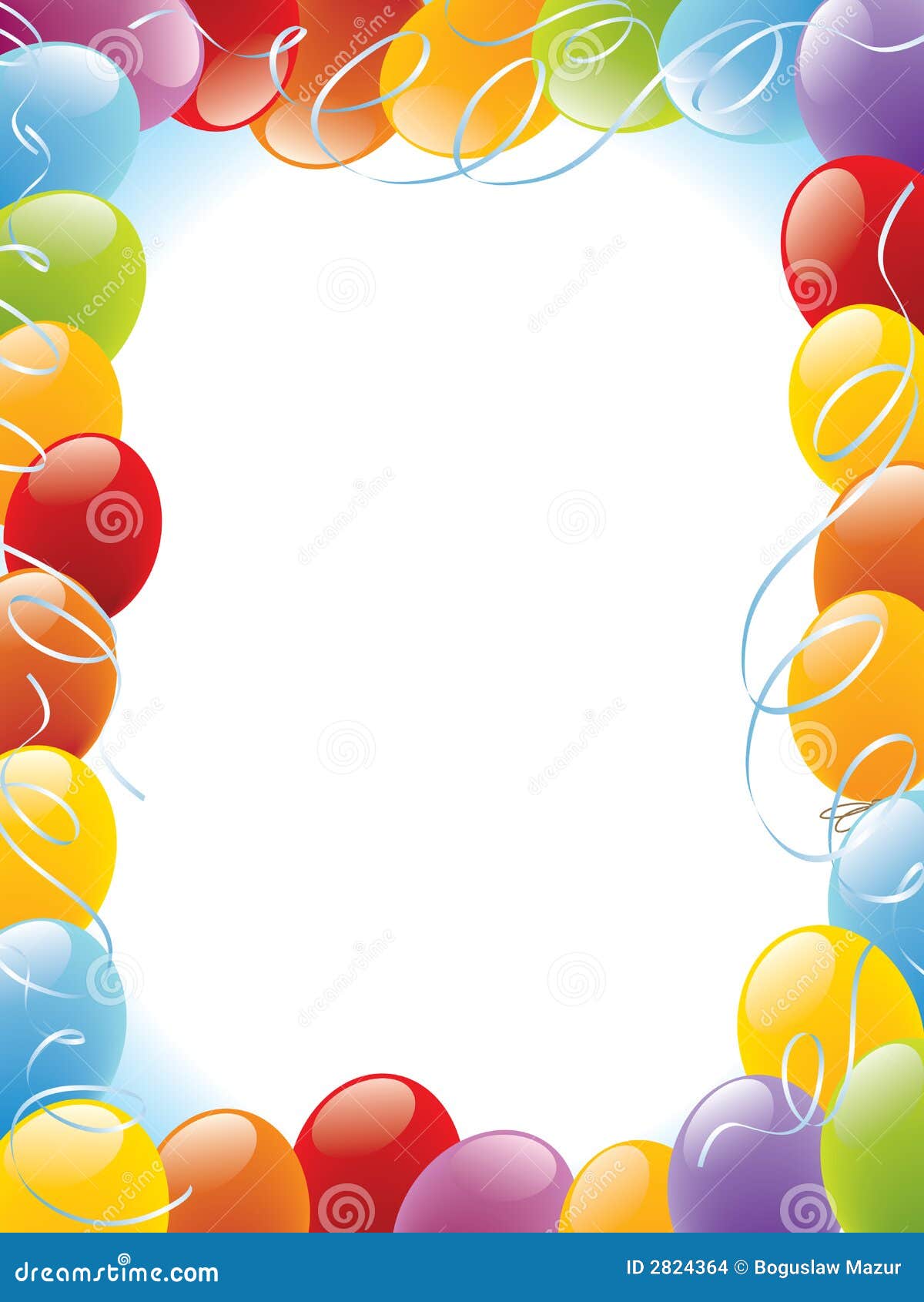 Balloons frame stock vector. Illustration of elegance 2824364