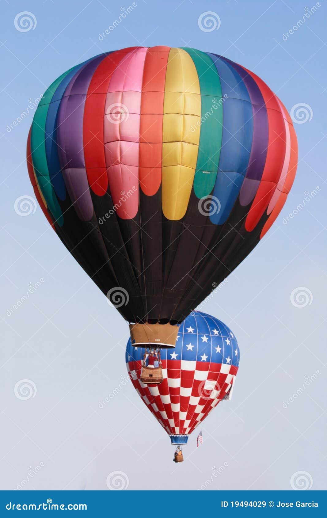Colorful Balloons Over Miami Florida Stock Image Image of america