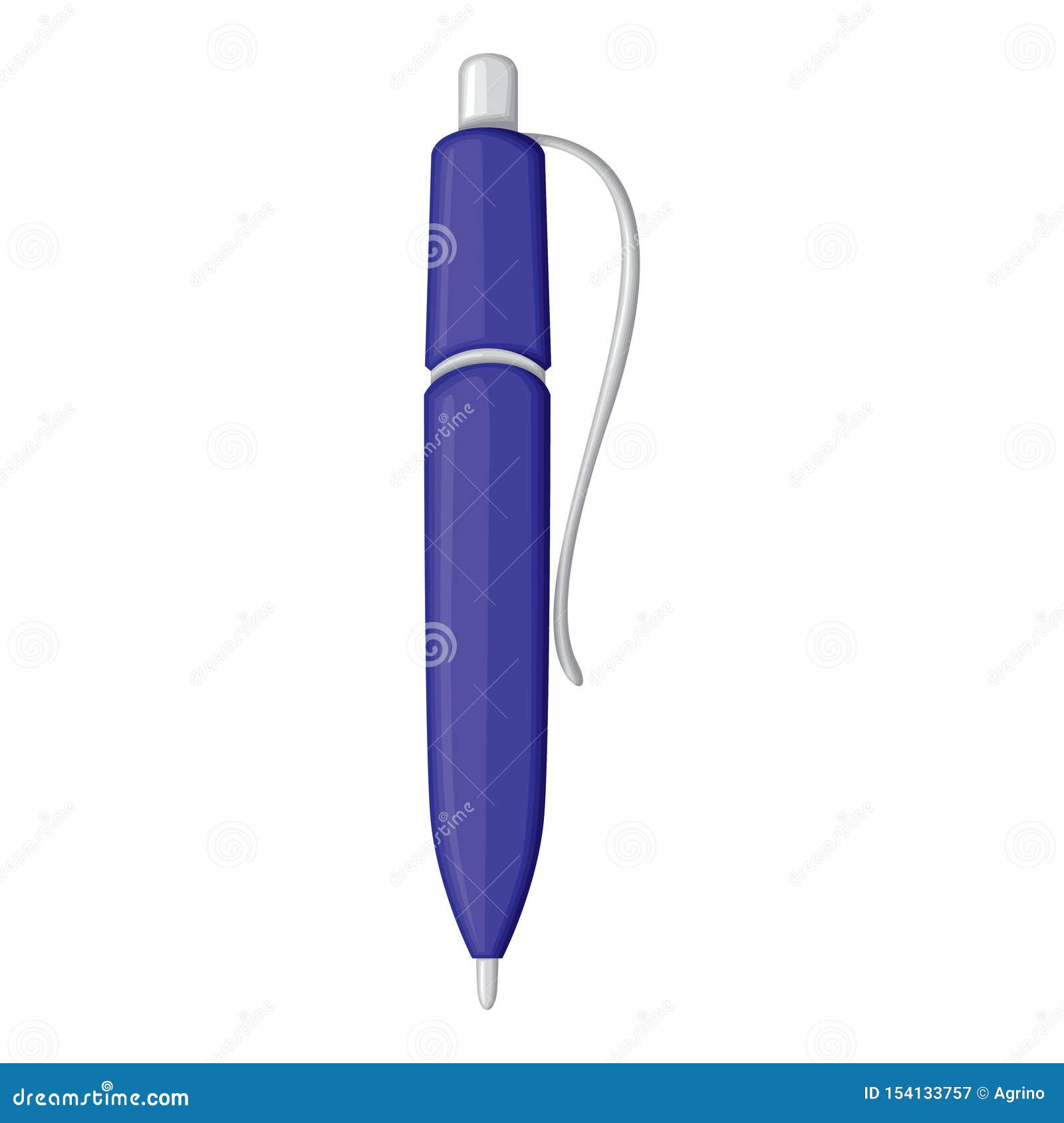 Ballpoint pen cartoon icon stock vector. Illustration of cartoon