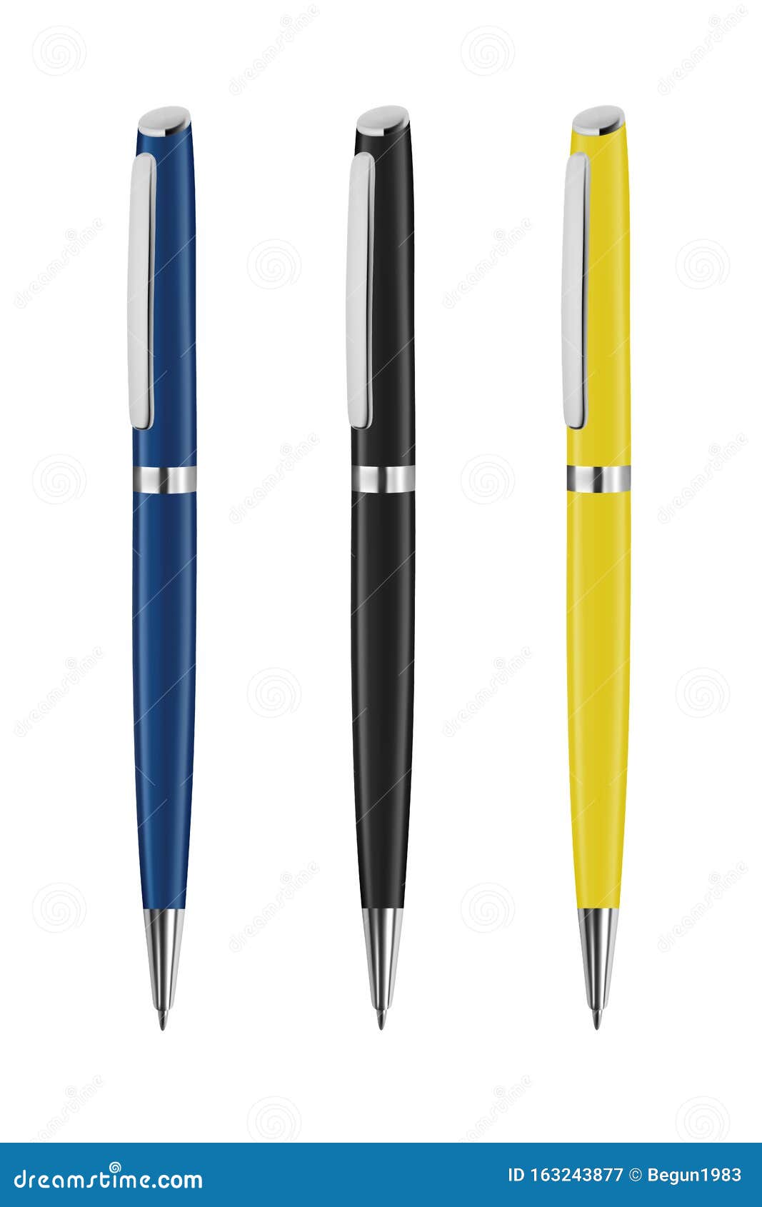 Automatic Ball Pen in the Vector. Stock Vector - Illustration of sign
