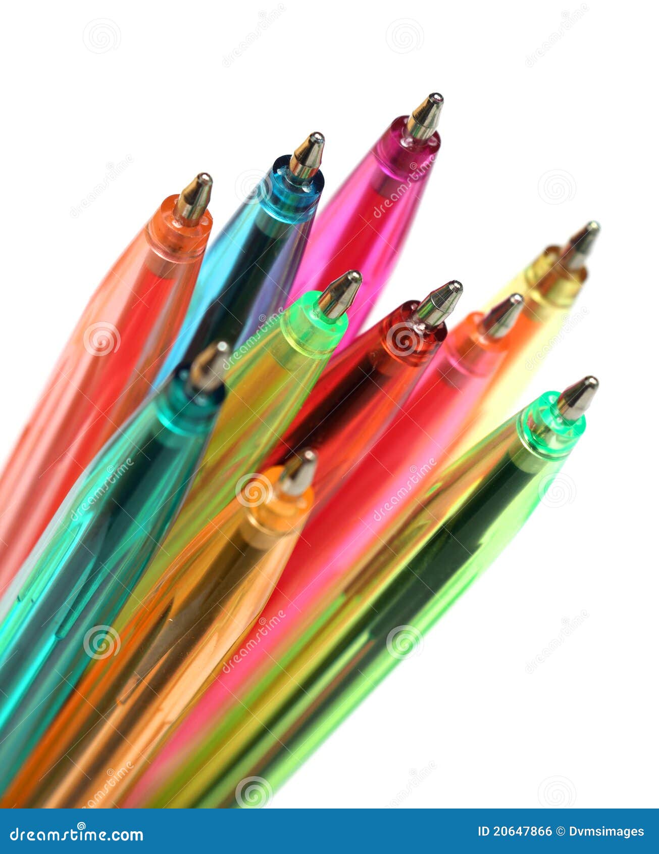 Ballpoint Pens stock photo. Image of isolated, colored 20647866